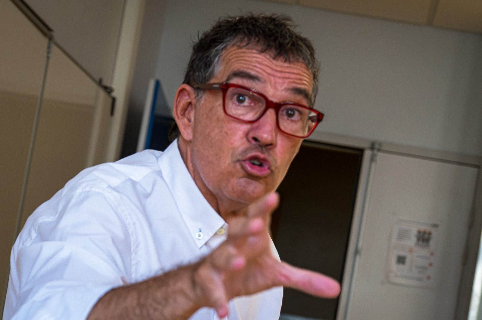 Jaume Alonso-Cuevillas, en un moment de la seva intervenció/Josep Maria Montaner