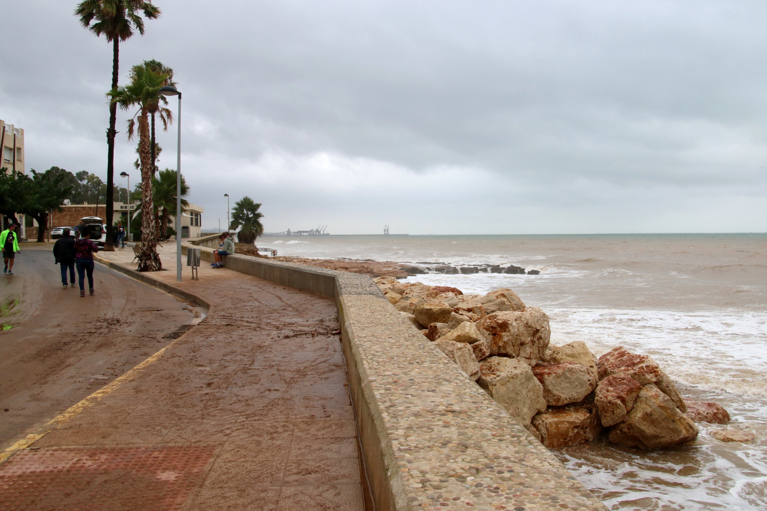 El temporal engoleix la platja d'Alcanar / ACN