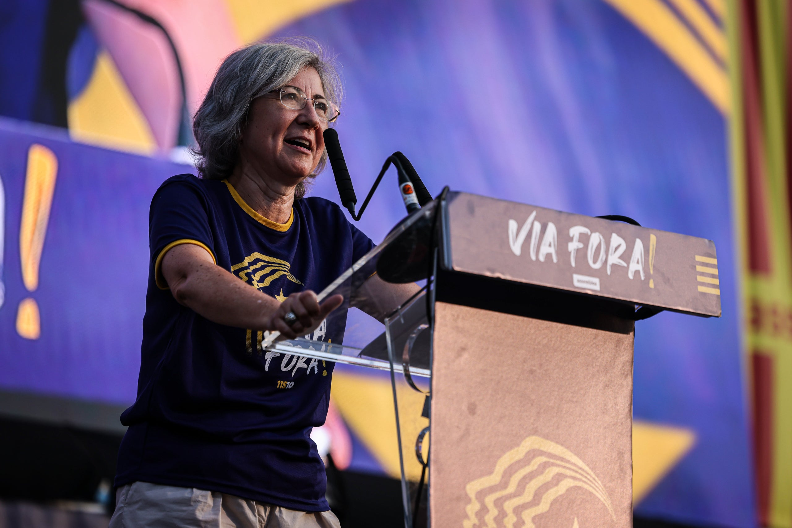 La presidenta de l'ANC, Dolors Feliu, durant la Diada 2023 / ACN
