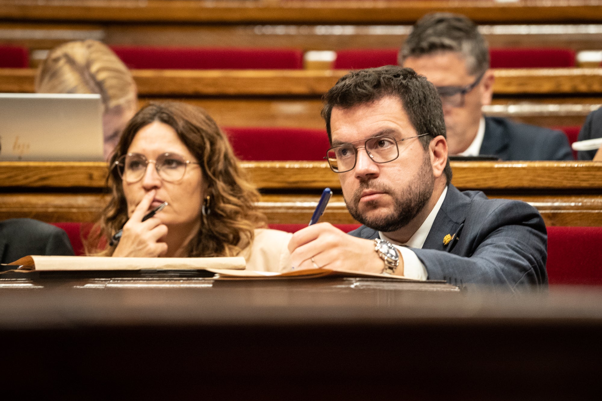 Pere Aragonés al debat de política general al Parlament de Catalunya 27.09.2023 / Mireia Comas