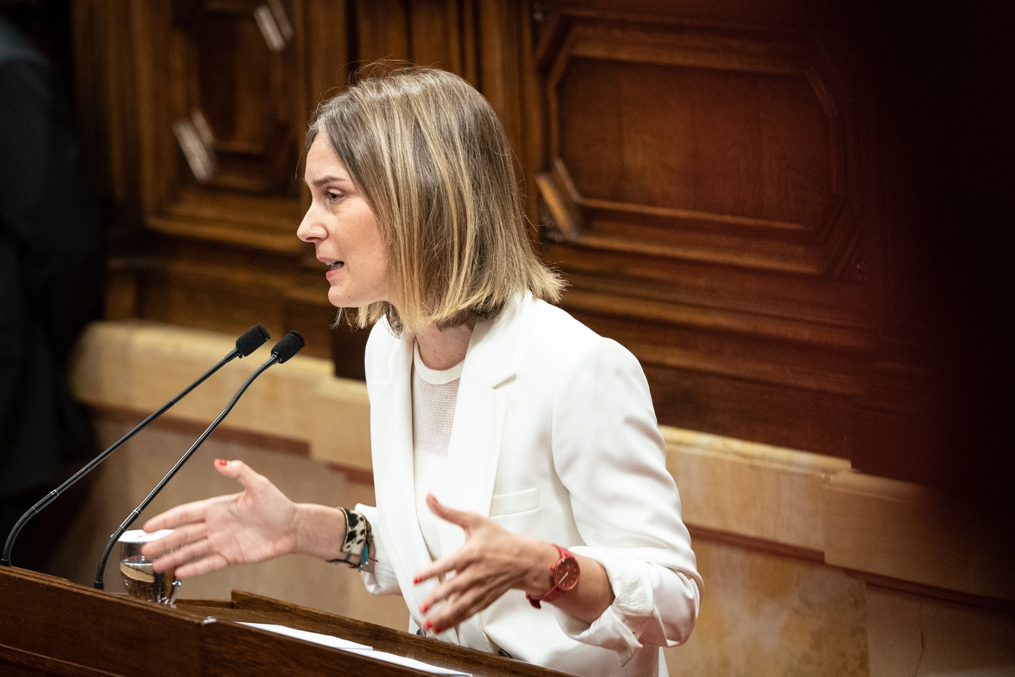 Jéssica Albiach en el debate de política general en el Parlamento de Cataluña 27.09.2023 / Mireia Comas