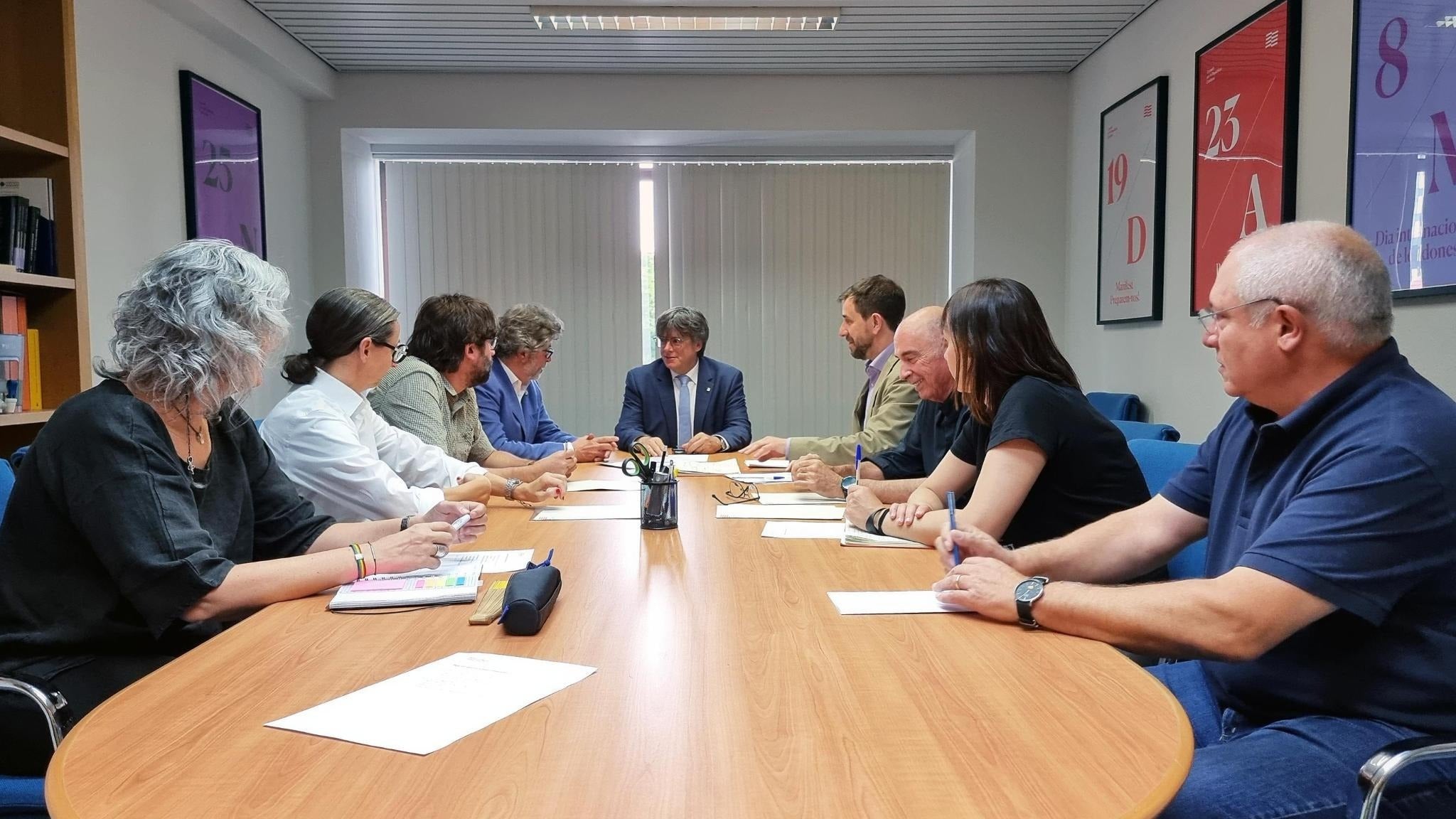 Una imatge del Govern del Consell de la República, amb Carles Puigdemont, de president/CdR