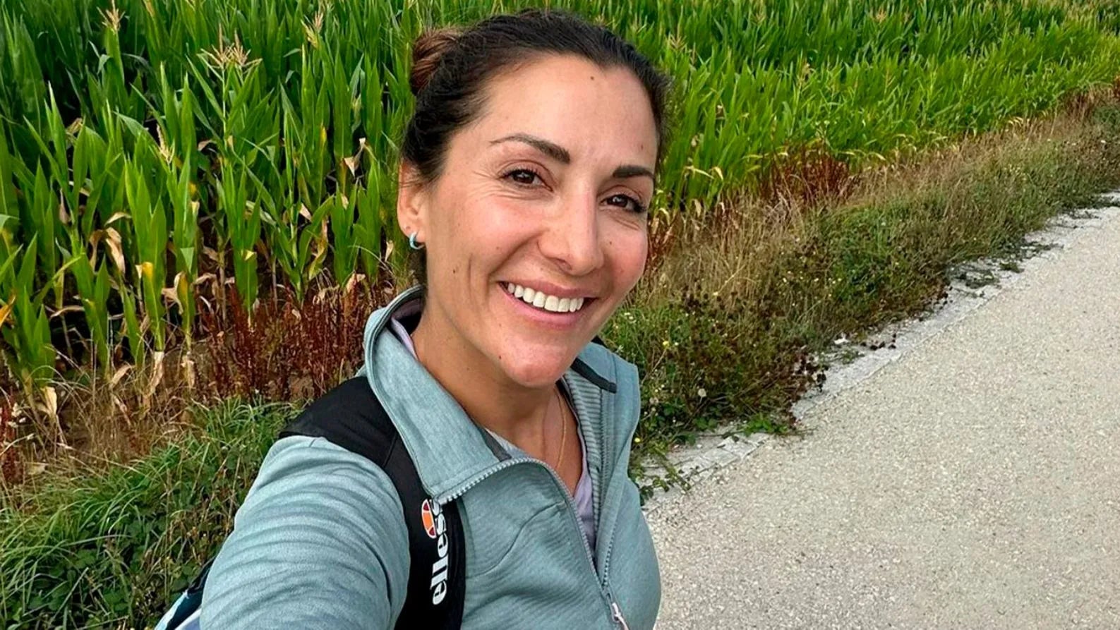 Nagore Robles, en un moment del Camí de Sant Jaume - Instagram