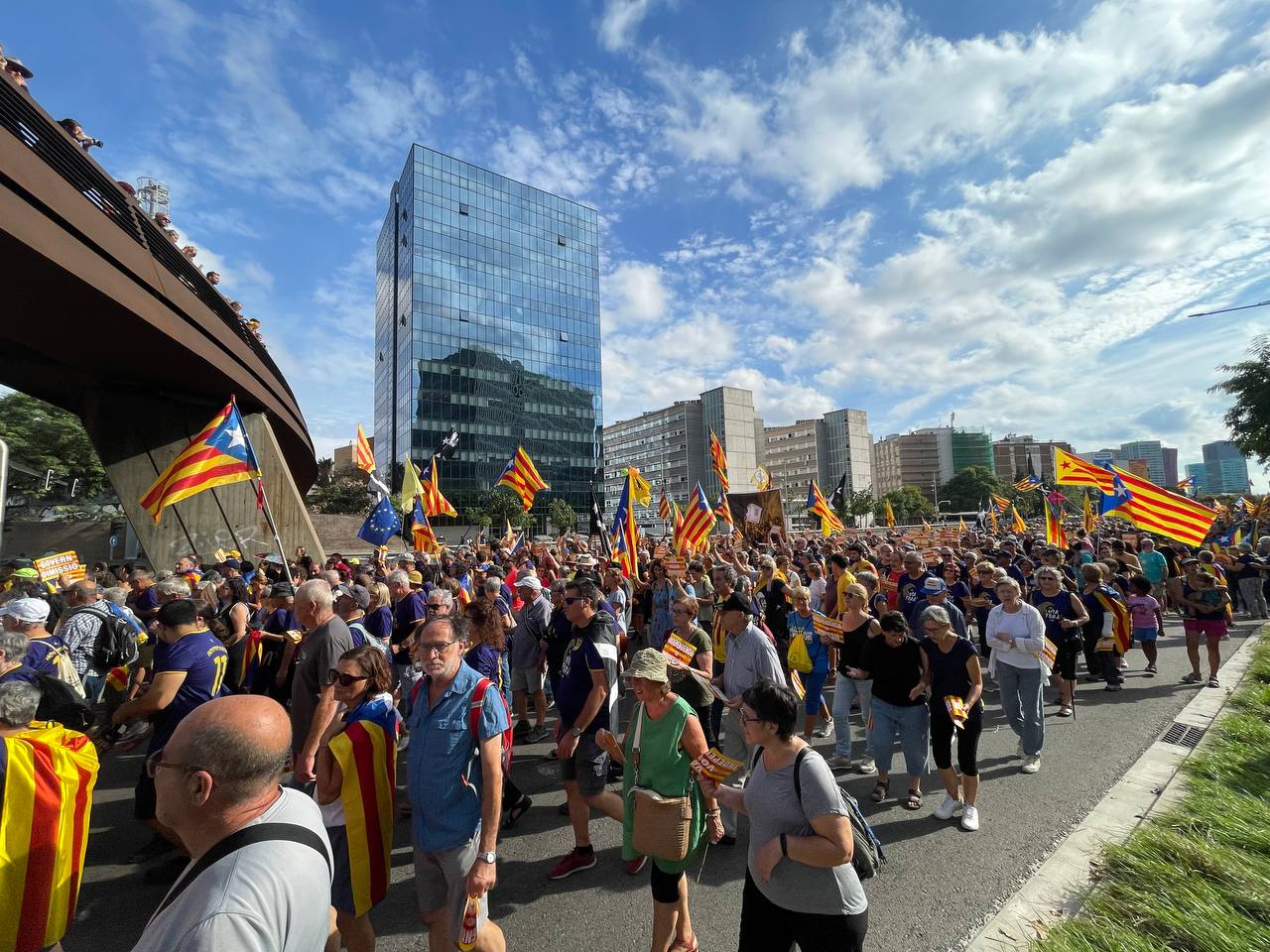 Arrenca la columna de la Ciutat de la Justícia de la Diada 2023 / QS