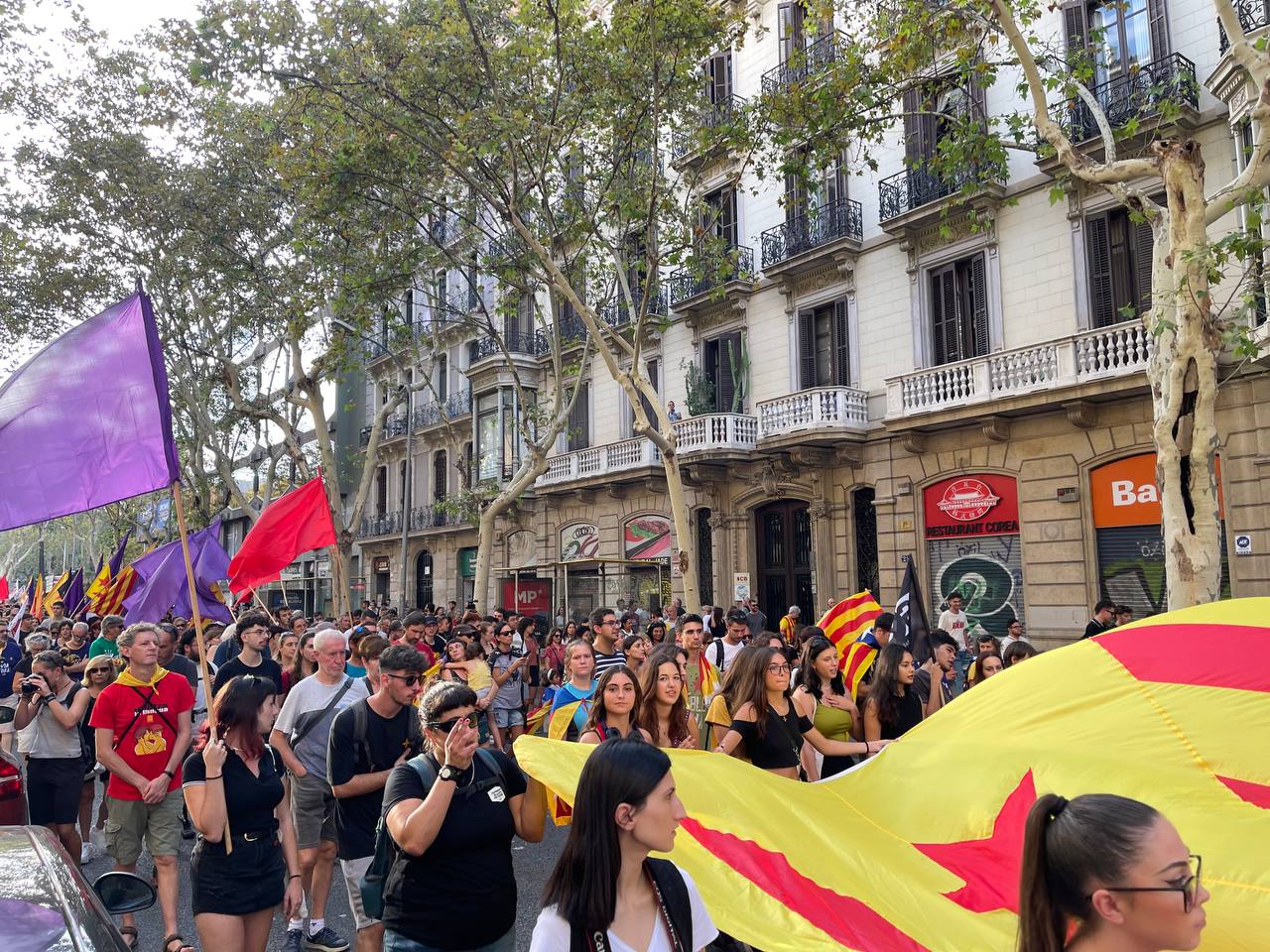 Engega la manifestació de l'Esquerra Independentista de la Diada 2023 / QS