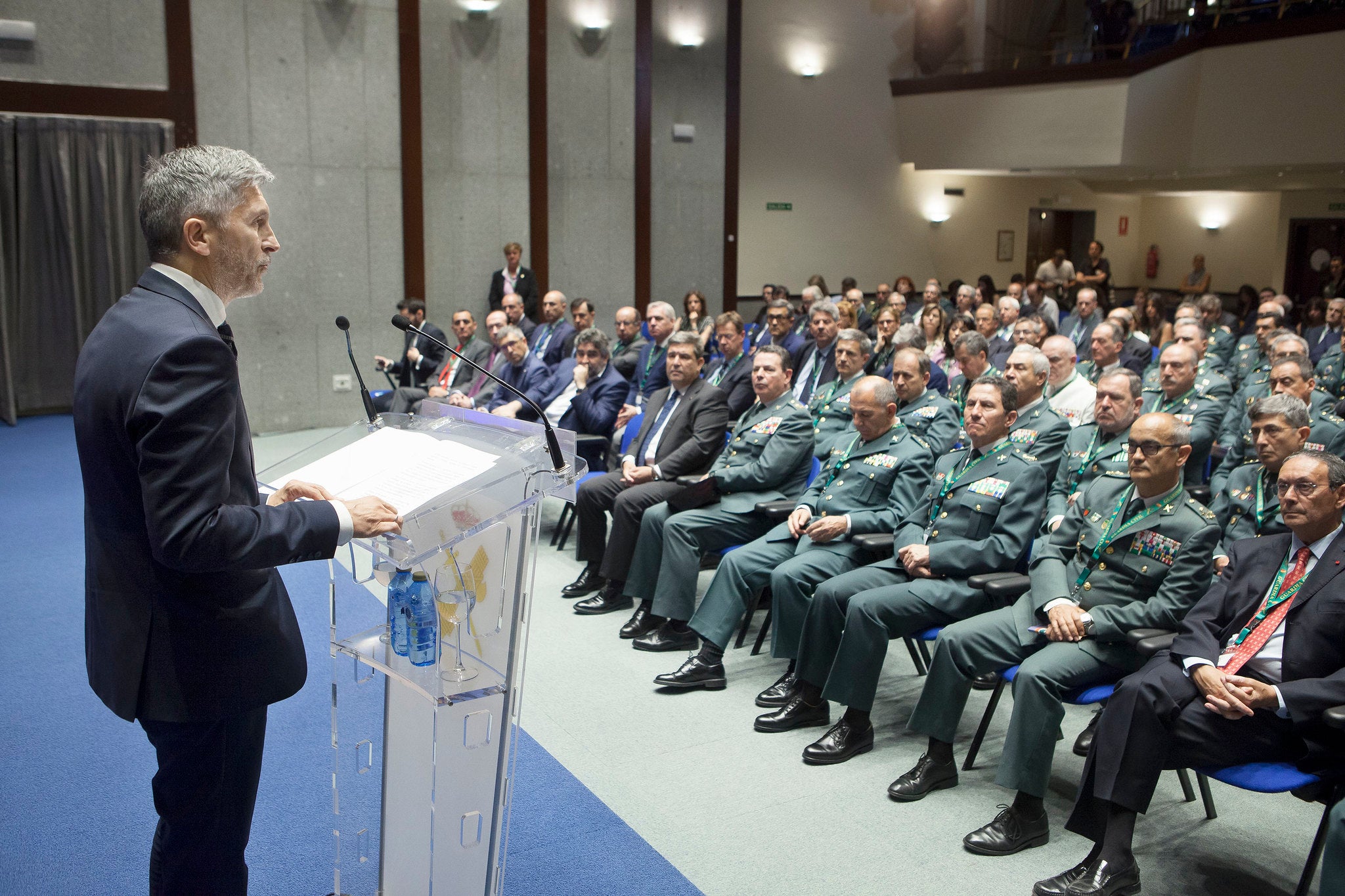 Fernando Grande Marlaska se dirige al estado mayor de la Guardia Civil cuando fue nombrado ministro del Interior/MdI