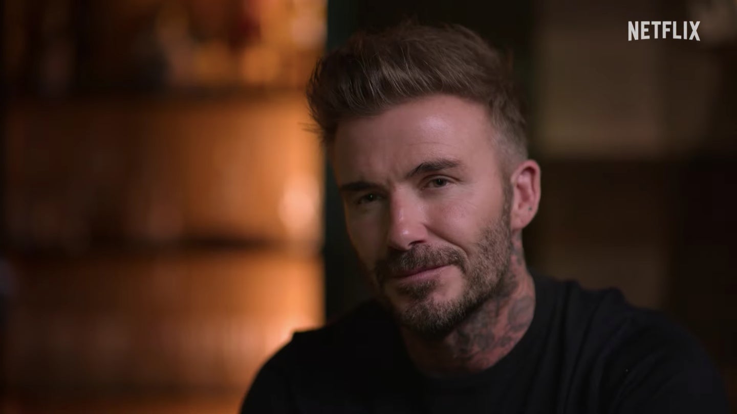 David Beckham, en un moment del documental - Netflix
