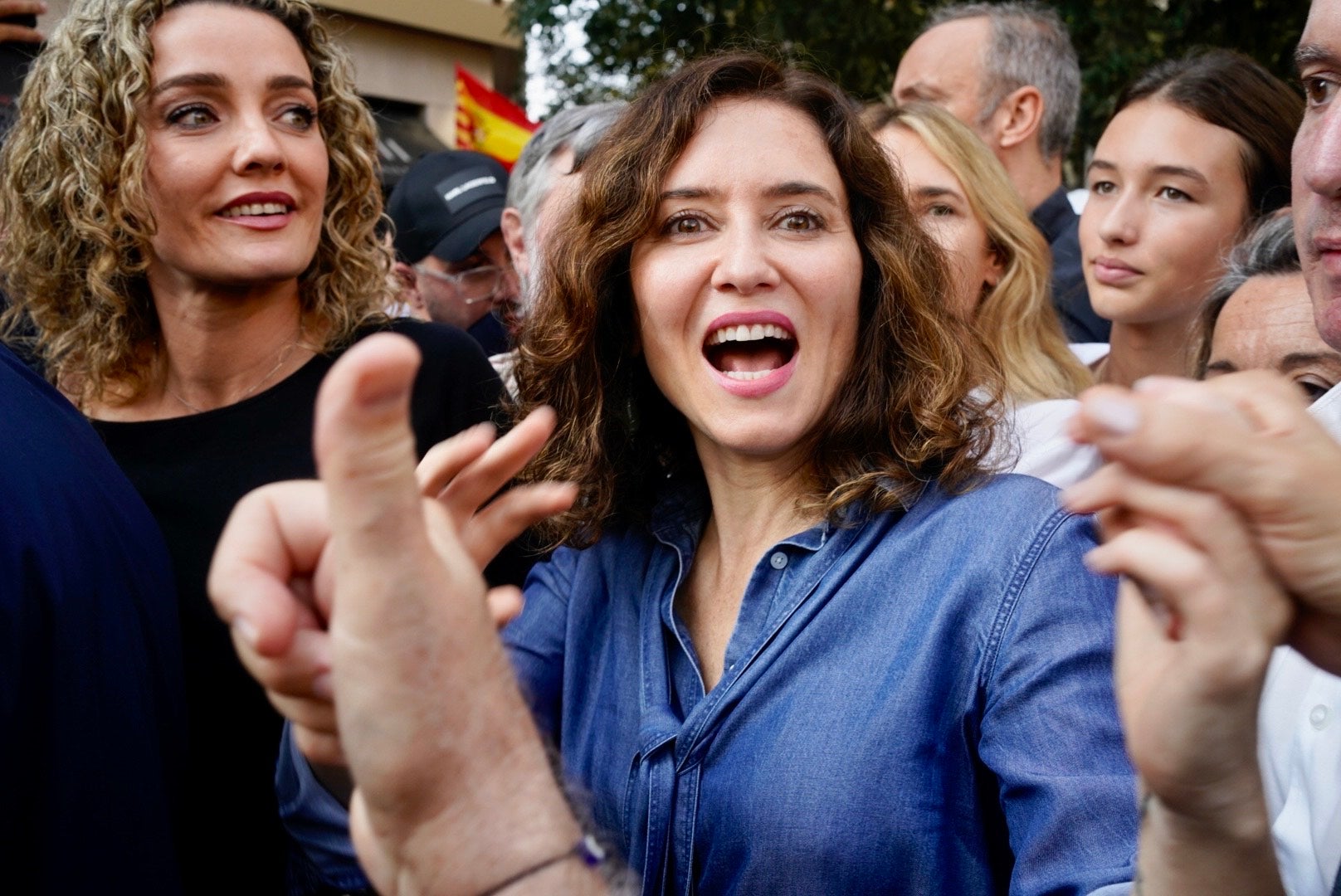 Isabel Díaz Ayuso la manifestació espanyolista del 8 d'octubre a Barcelona / Mireia Comas
