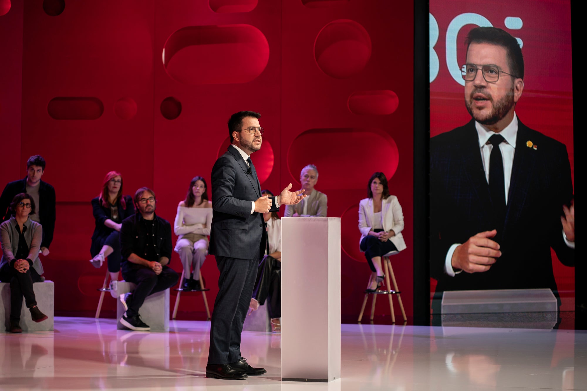 Pere Aragonès a la presentació de la plataforma 3Cat 30.10.2023 / Mireia Comas