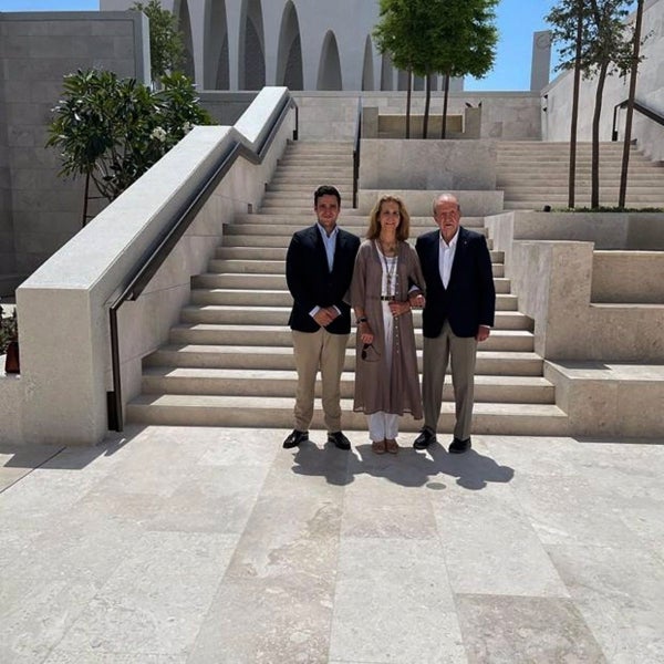 Elena i Froilán, amb Joan Carles de Borbó a Abu Dhabi - Europa Press