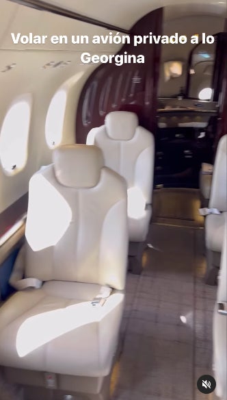 L'humorista ha viatjat sola en un avió privat - Instagram