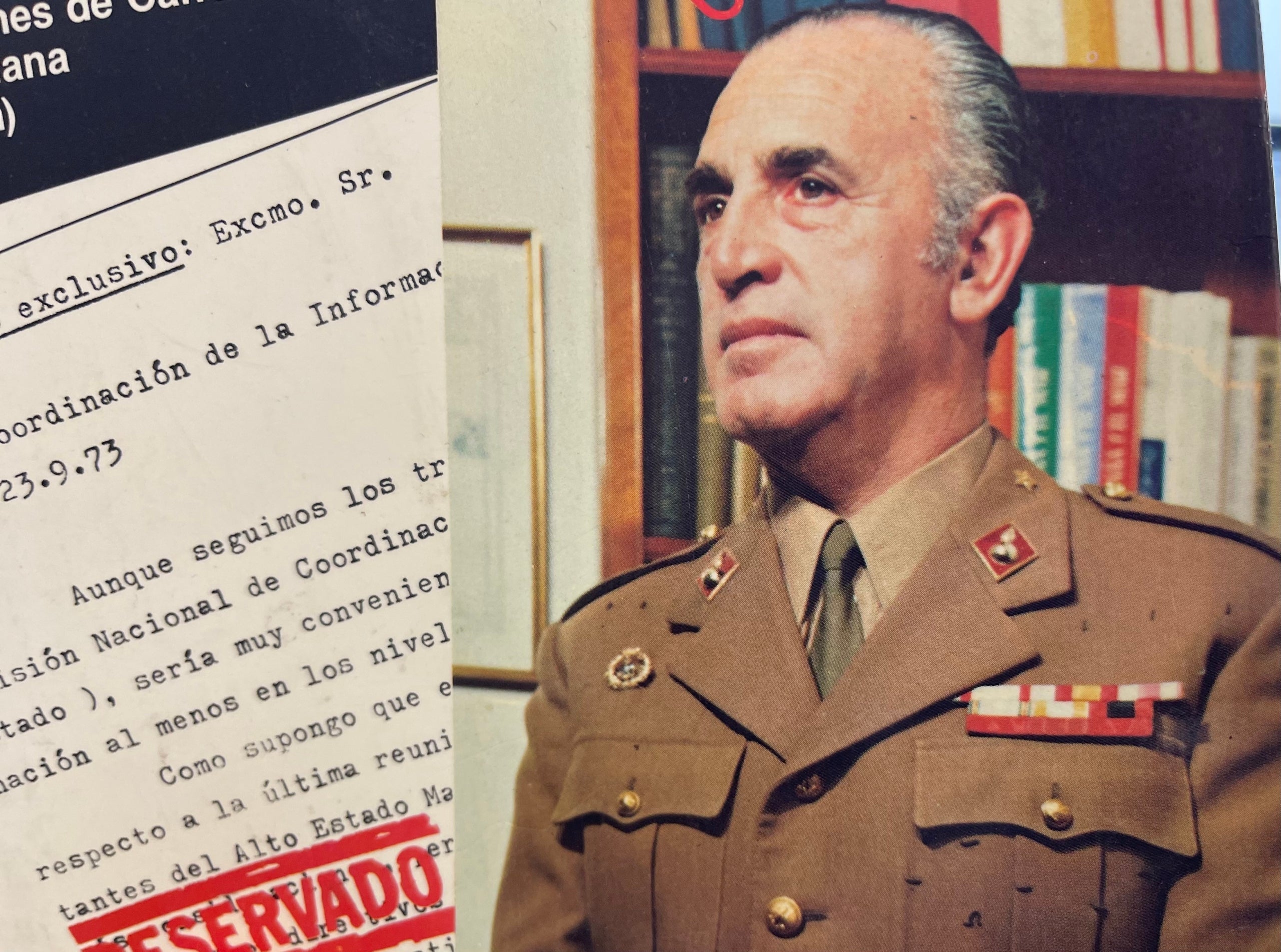 El Coronel San Martín, en una imatge del llibre Servicio Especial/Espejo de España 1983