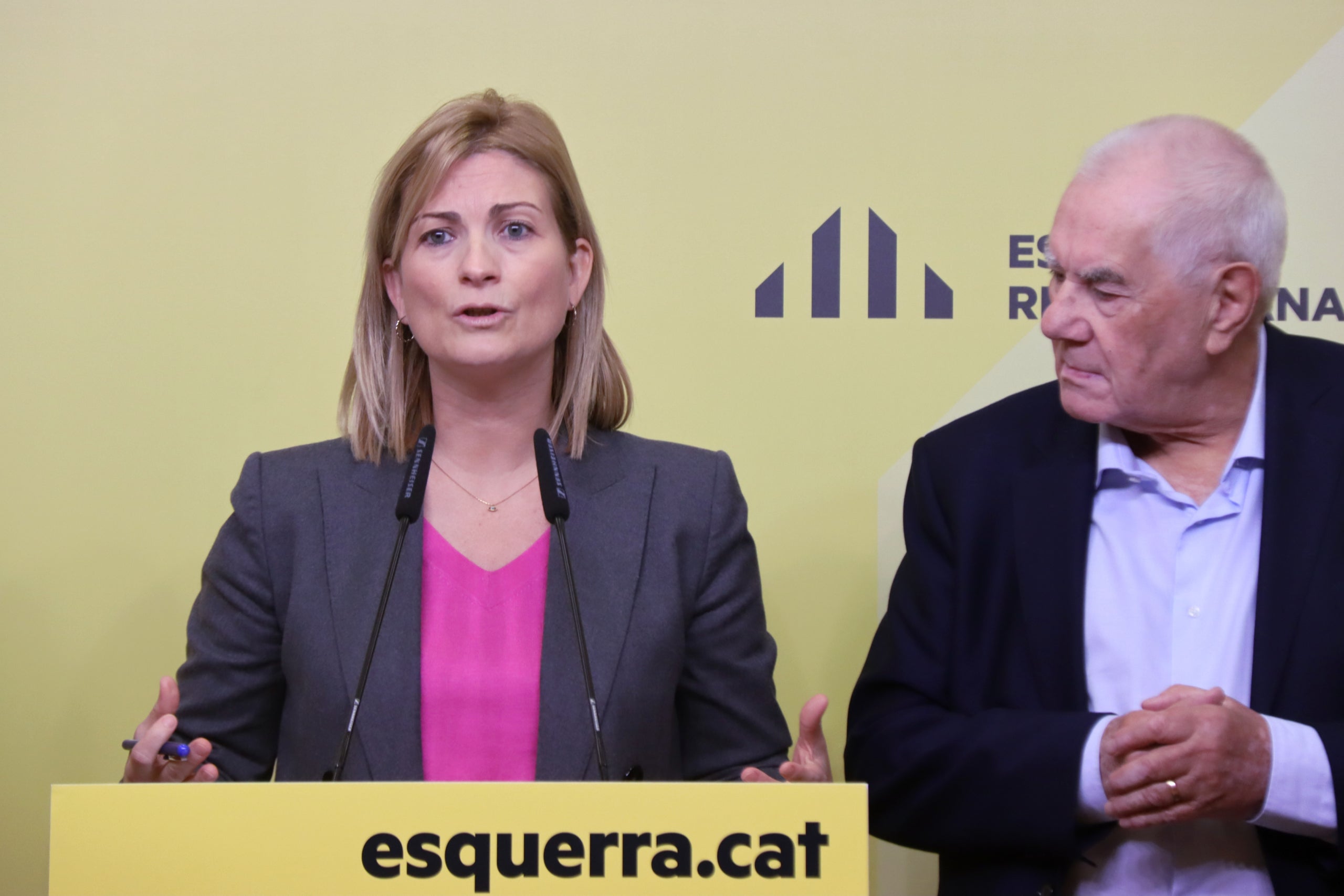 El president del grup municipal d'ERC a Barcelona, Ernest Maragall, en roda de premsa / ACN