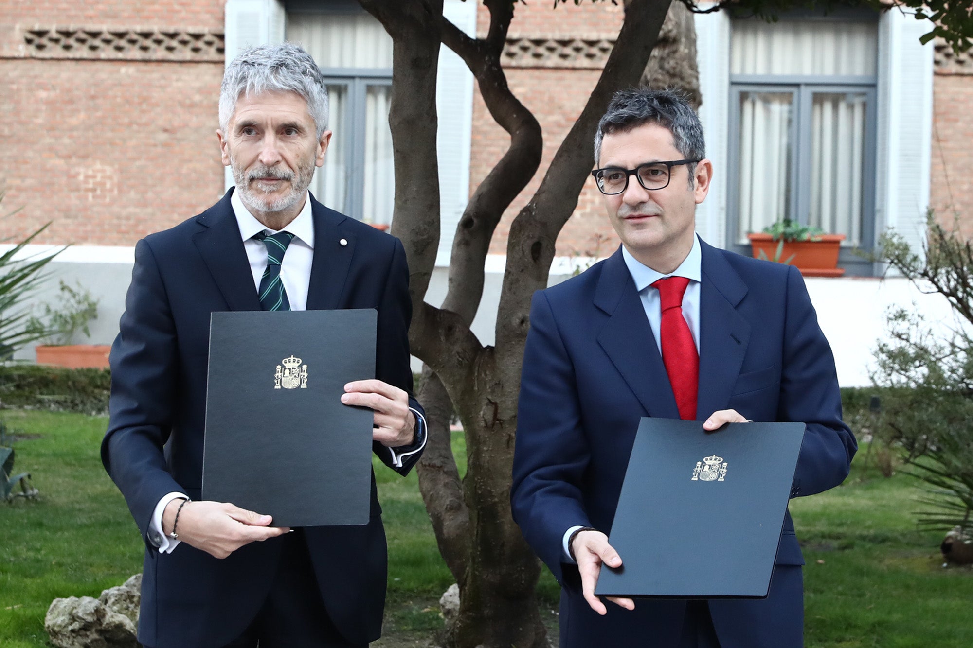 Fernando Grande Marlaska i el ministre Félix Bolaños, en una imatge d'arxiu/Pool Moncloa