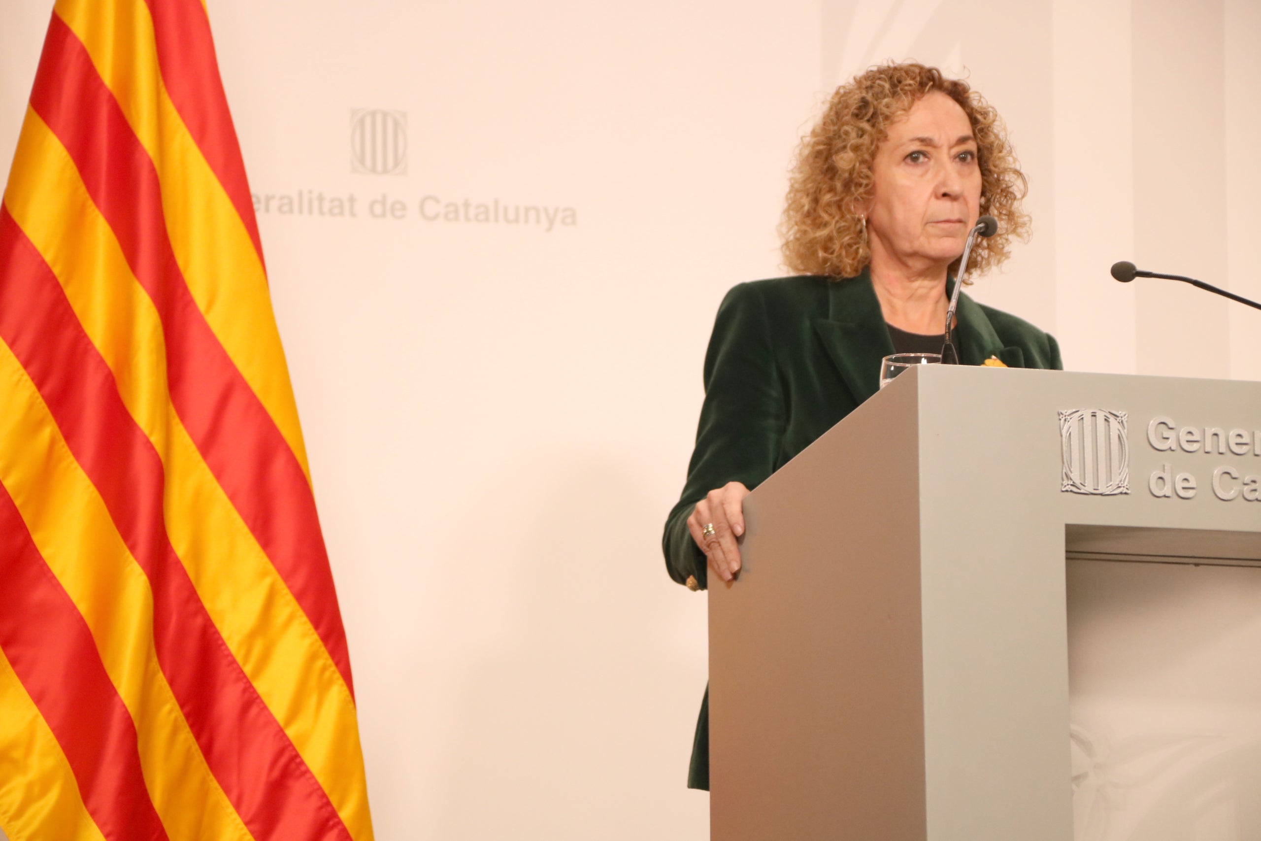 La consellera Ester Capella, en roda de premsa / ACN