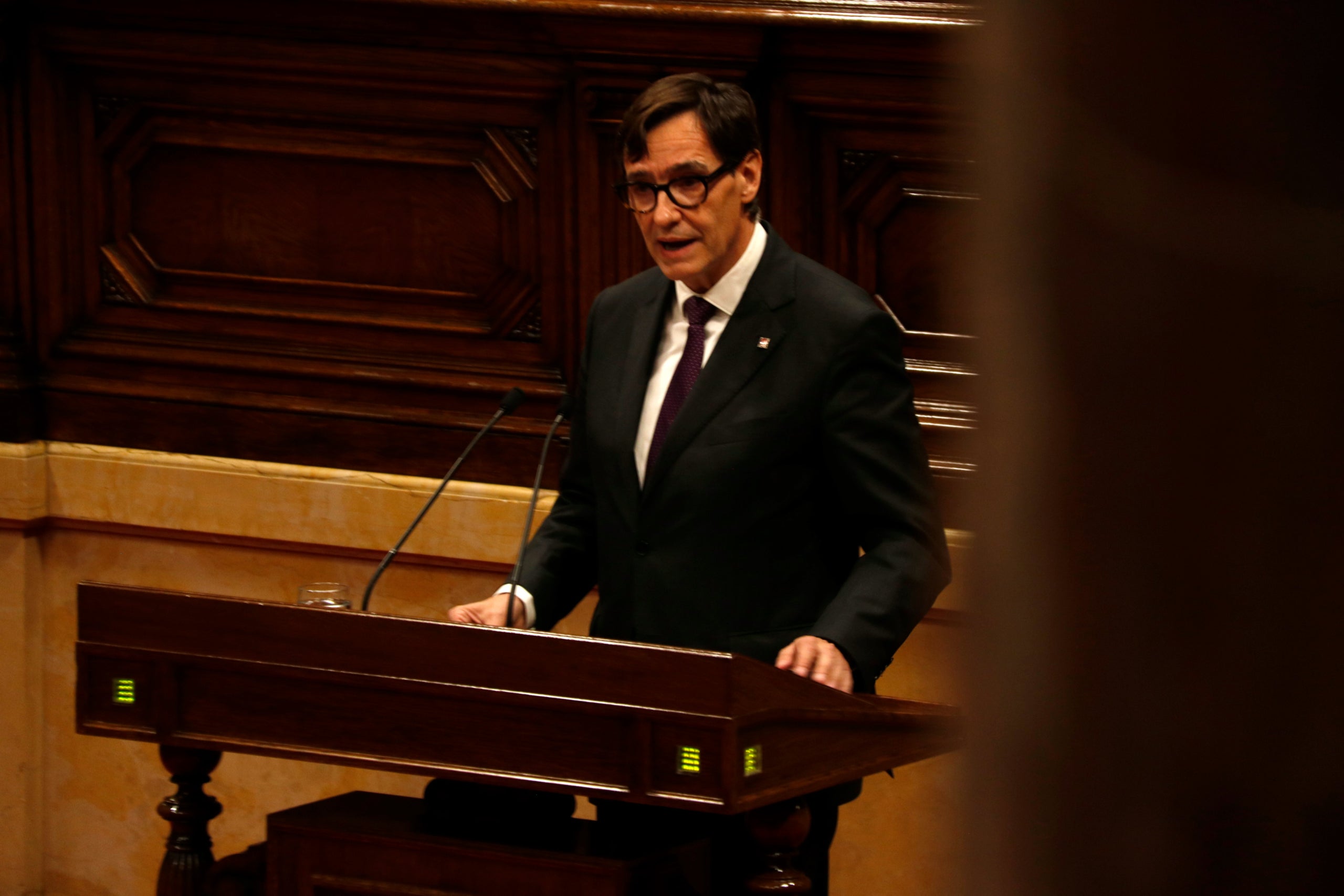 Salvador Illa, en un moment del debat de seguretat/ACN