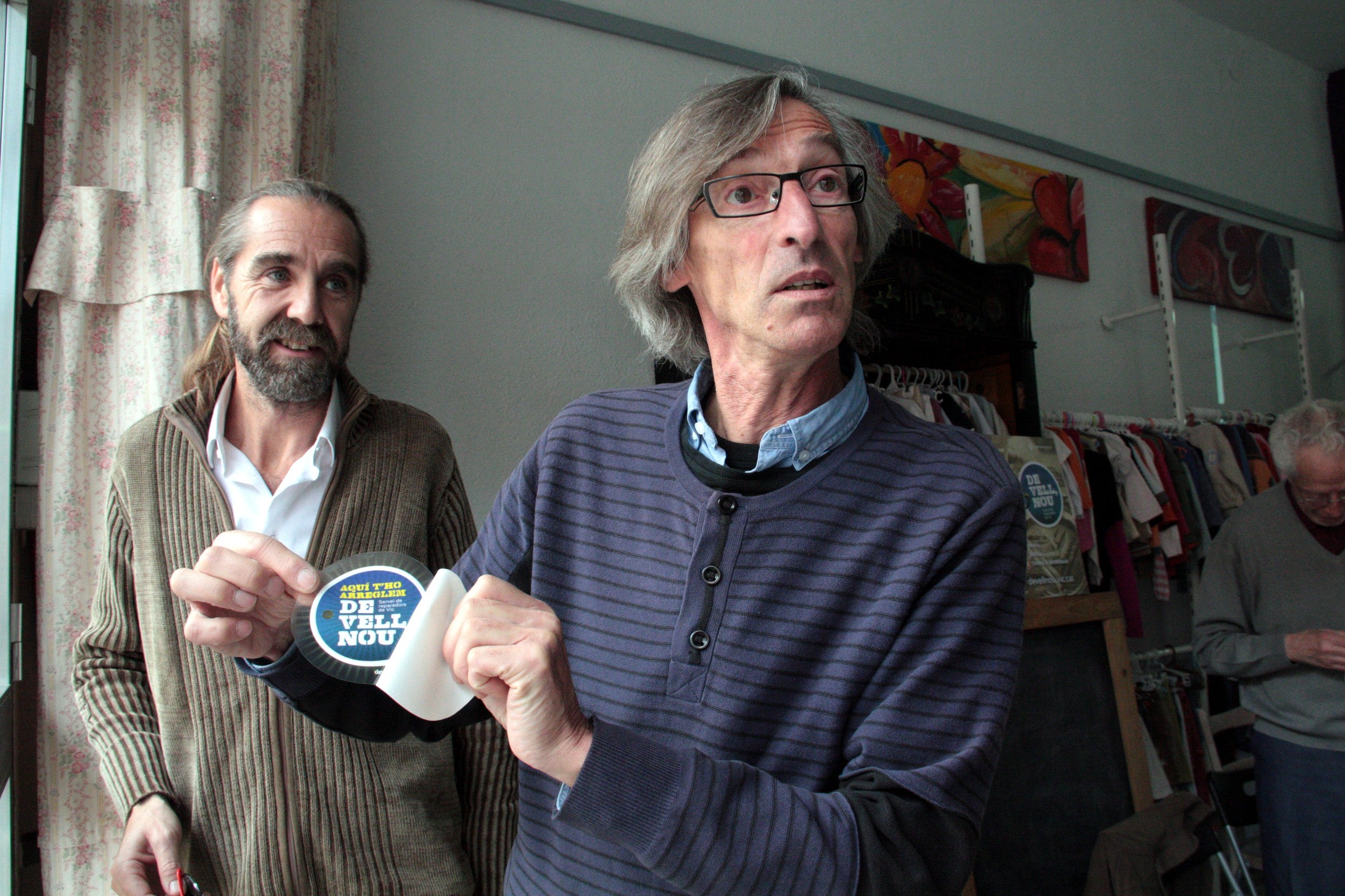 Carles Furriols, Tati, com a president de la fundació Doctor Trueta, i el regidor de Medi Ambient de Vic Josep Rafús, en una imatge del 2012 / ACN
