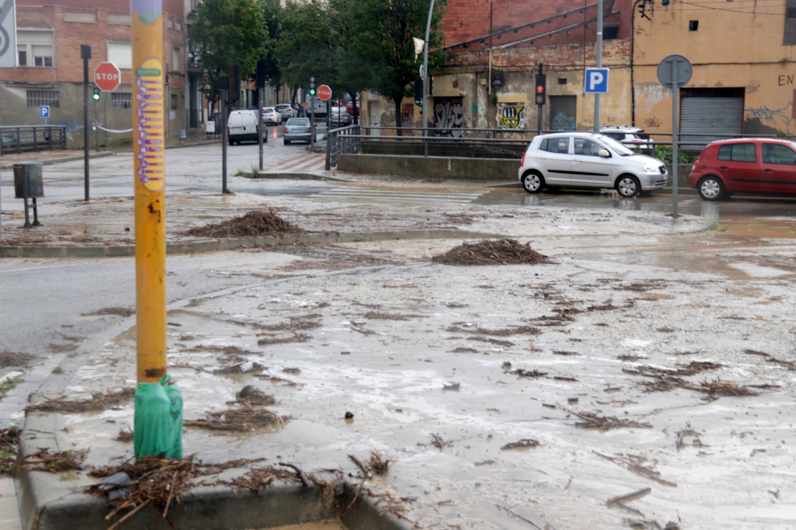 Imatge d'arxiu de les conseqüències d'un temporal a Terrassa / ACN