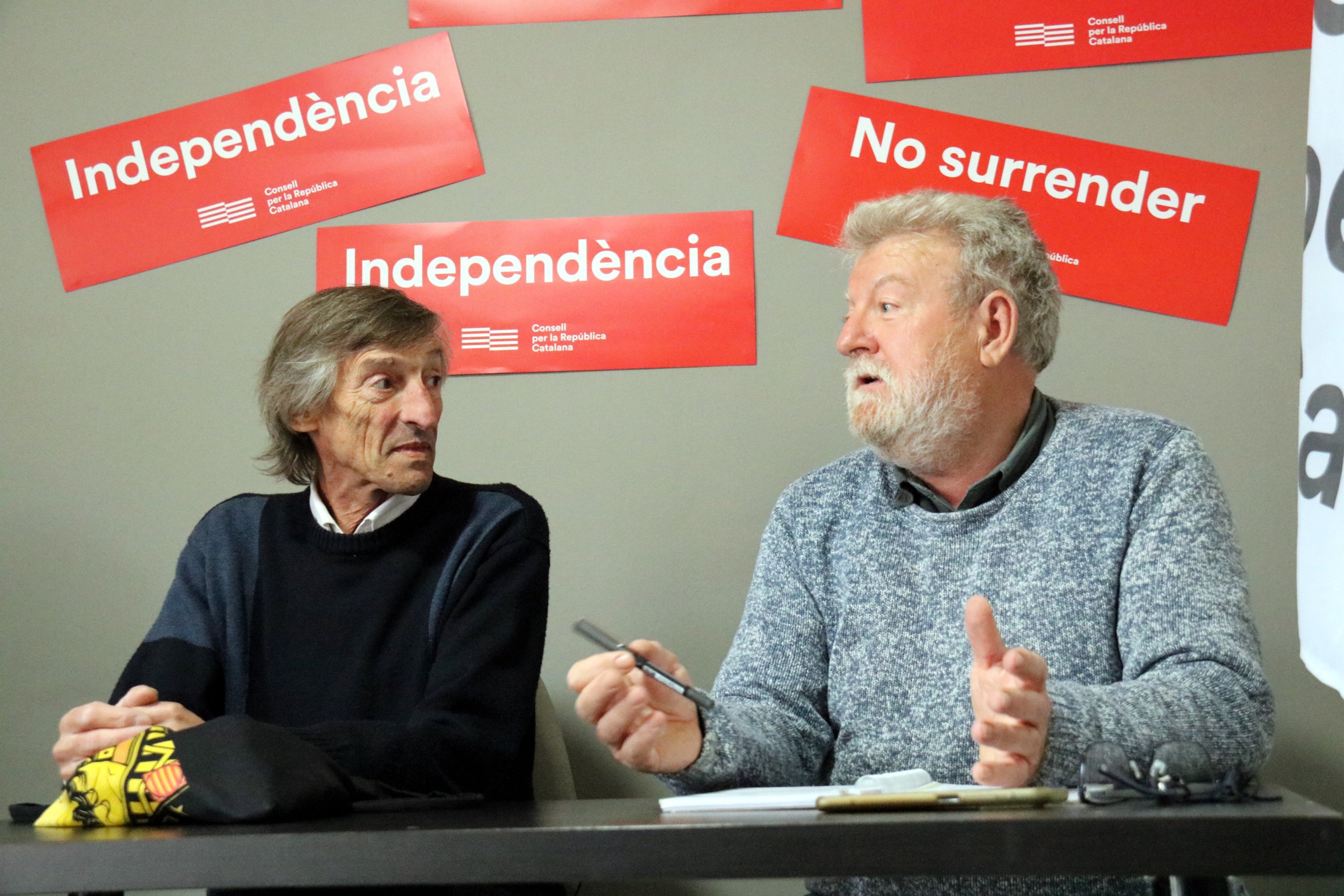 Tati Furriols a l'esquerra de la fotografia en una imatge d'arxiu / Lourdes casademont (ACN)