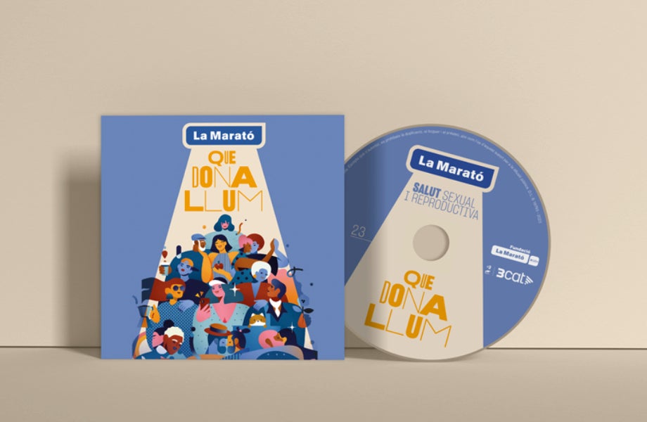 Així és la portada del disco de La Marató - TV3