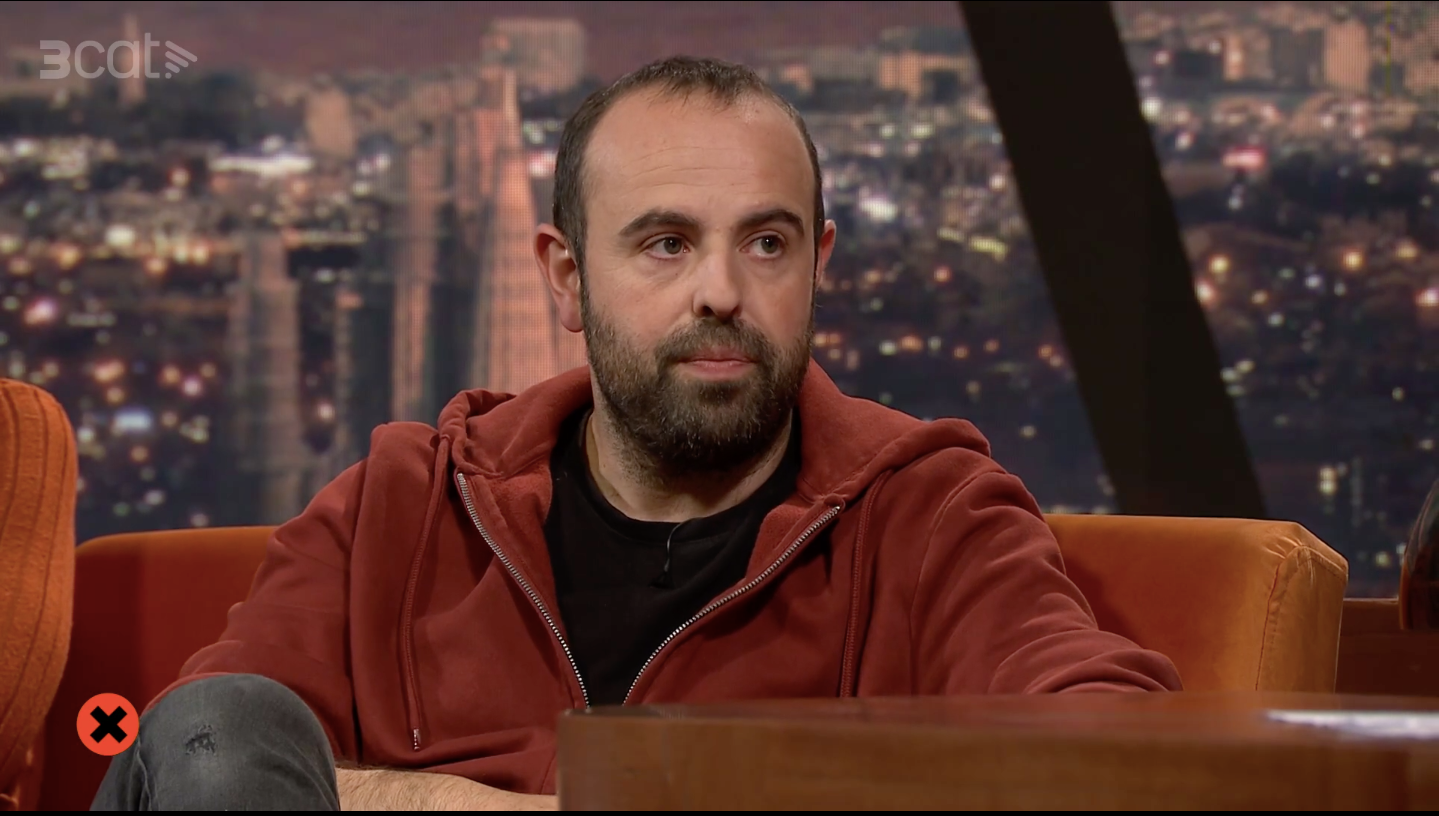 Imatge d'en Peyu durant l'entrevista a Col·lapse / TV3