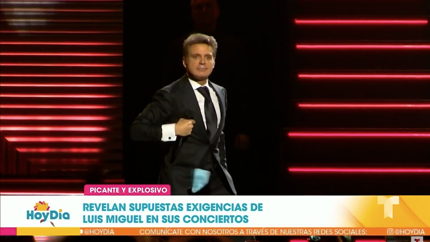 Luis Miguel, con exigències excèntriques antes de actuar - Telemundo