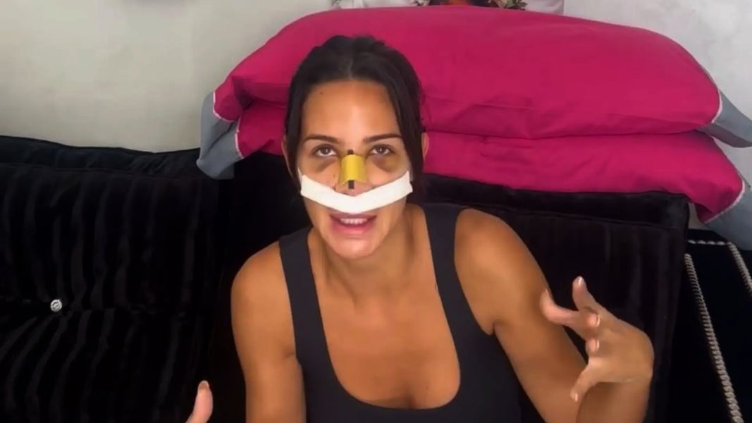 Tamara Gorro mostra el resultat de l'operació - Instagram