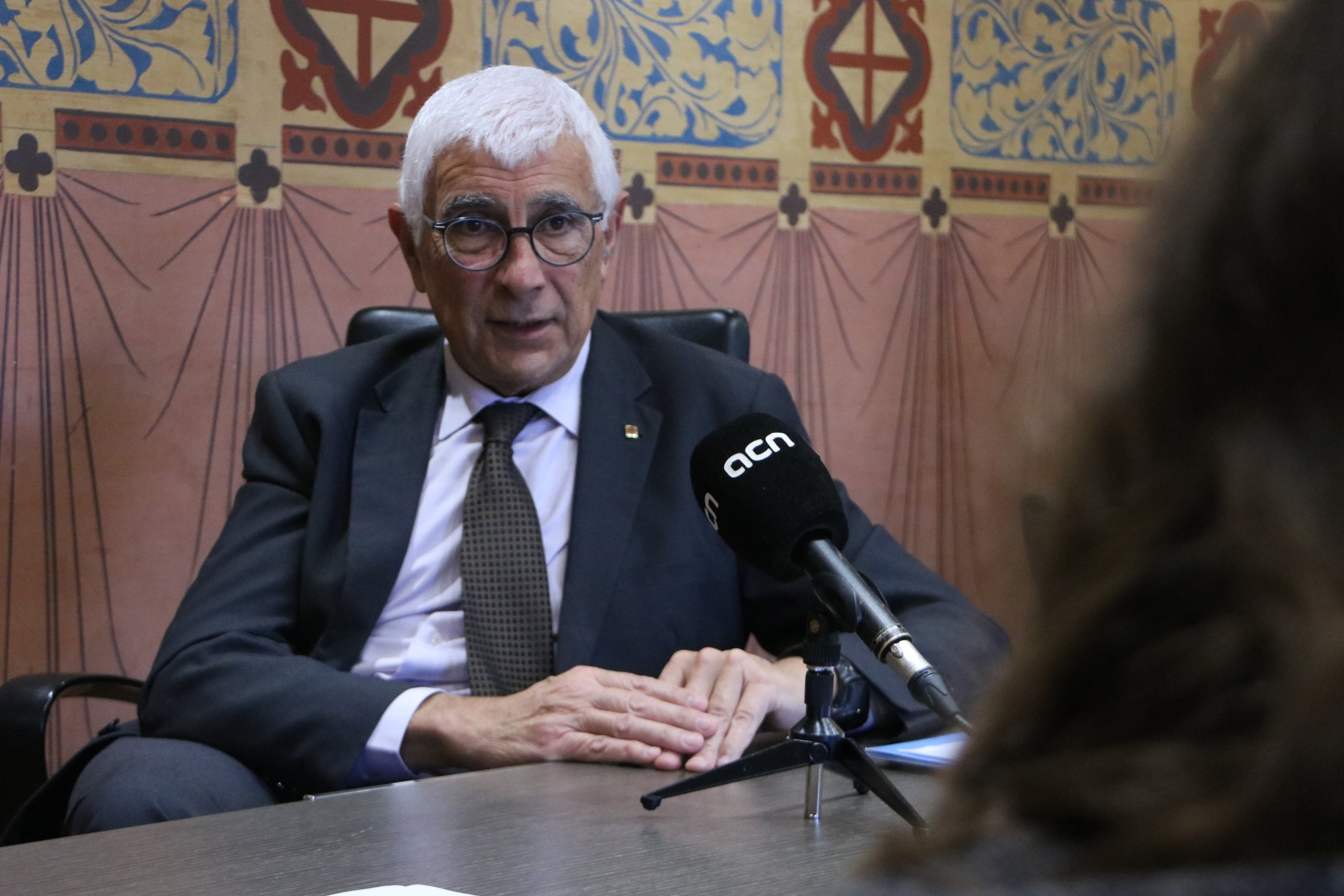 Manel Balcells, conseller de Salut, durant una entrevista per a l'ACN / ACN