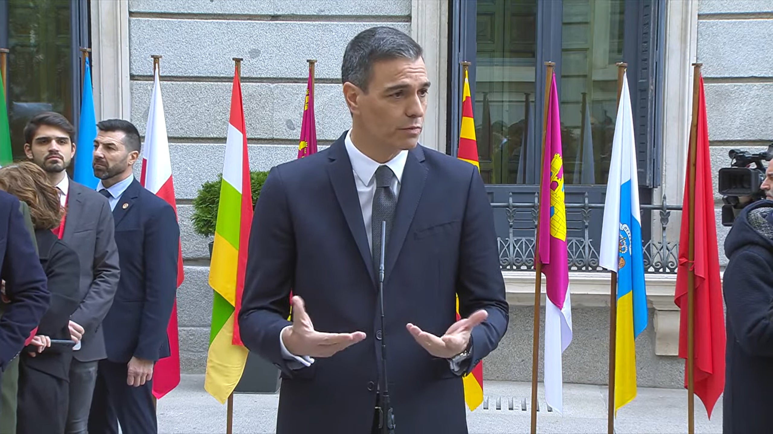 Captura d'imatge del president de govern espanyol, Pedro Sánchez, aquest dimecres al Congrés / Congrés dels Diputats