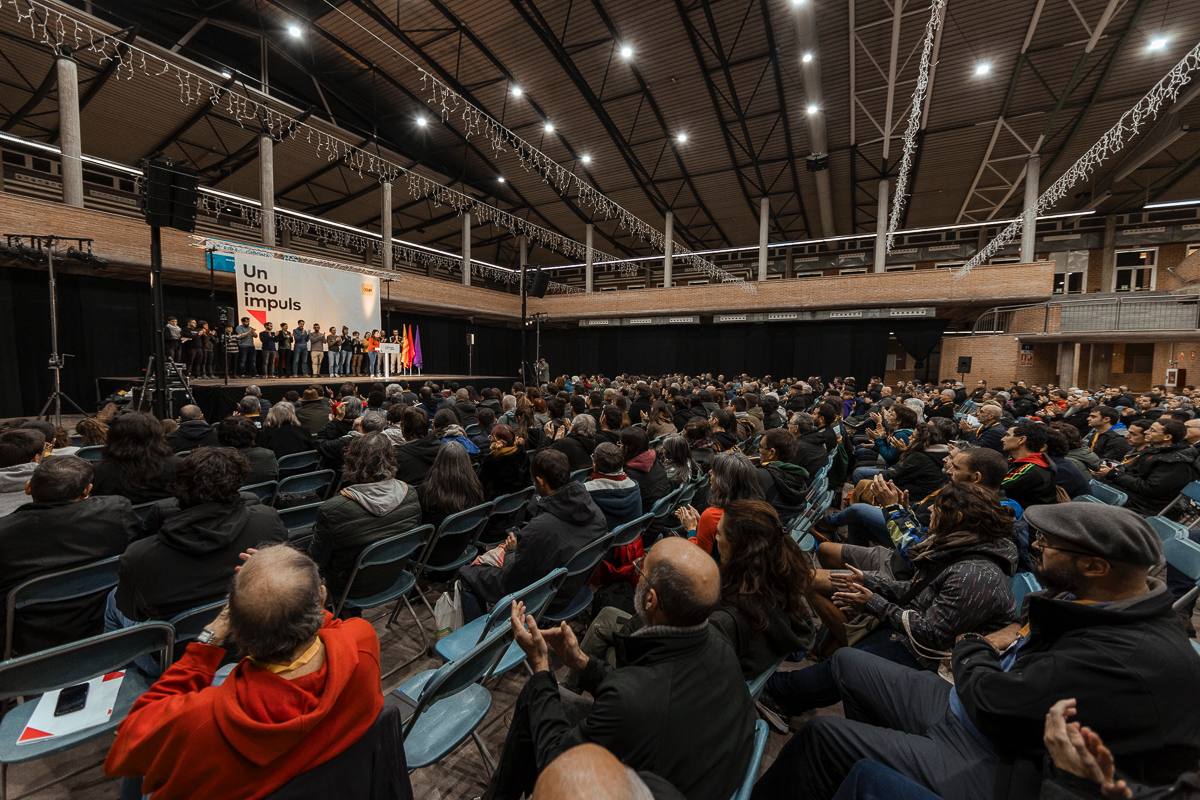 Una imatge del conclave de la CUP aquest dissabte a Girona en el marc del Procés de Garbí/CUP