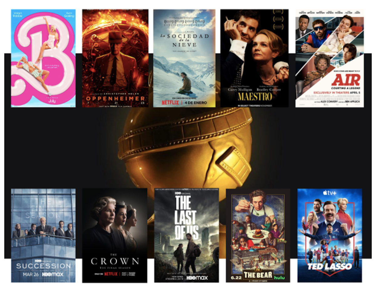Imatges dels nominats als Globus d'Or 2024