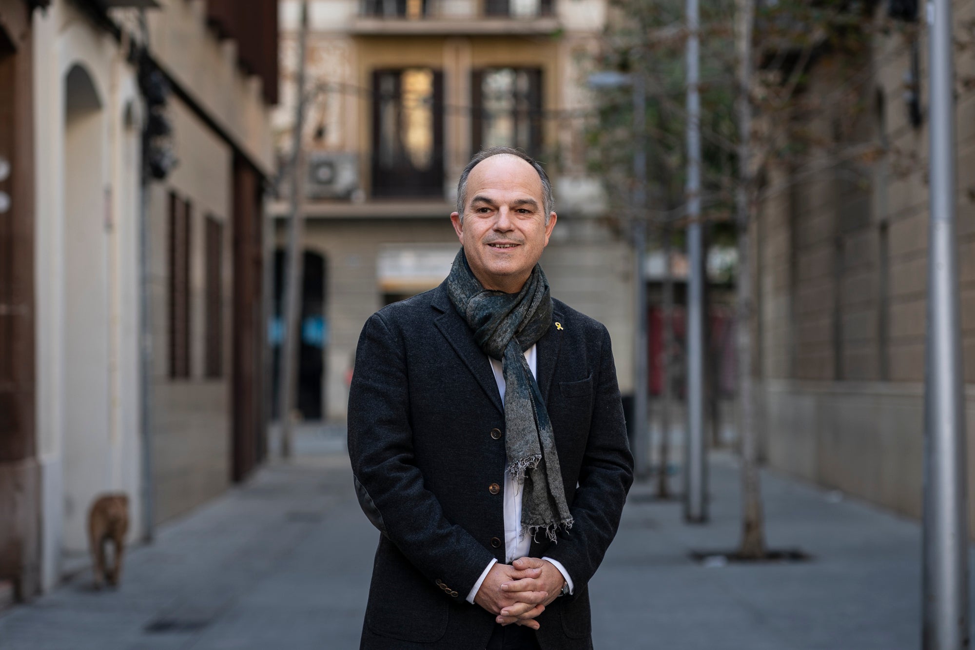 Jordi Turull, Secretari General de Junts per Catalunya, a prop de la seu del partit / Mireia Comas