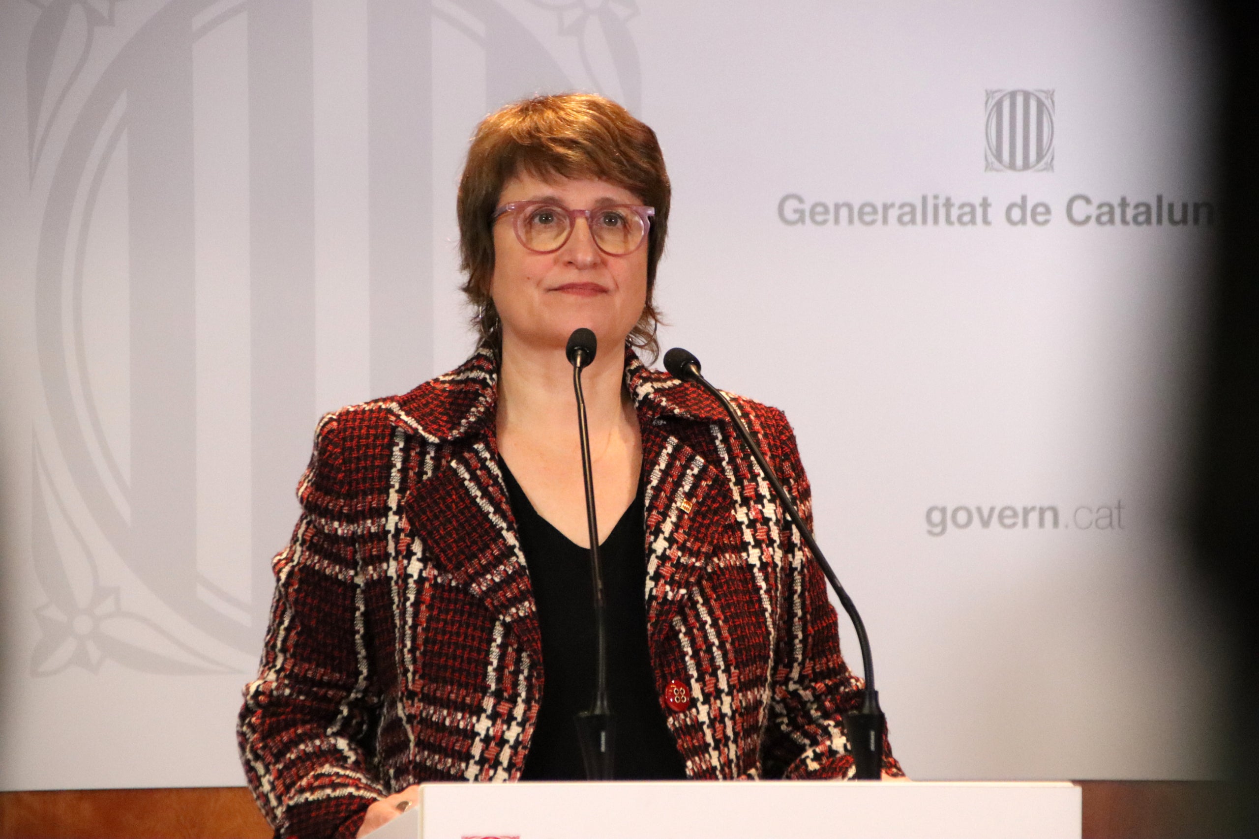 La consellera d'Educació, Anna Simó, en roda de premsa / ACN
