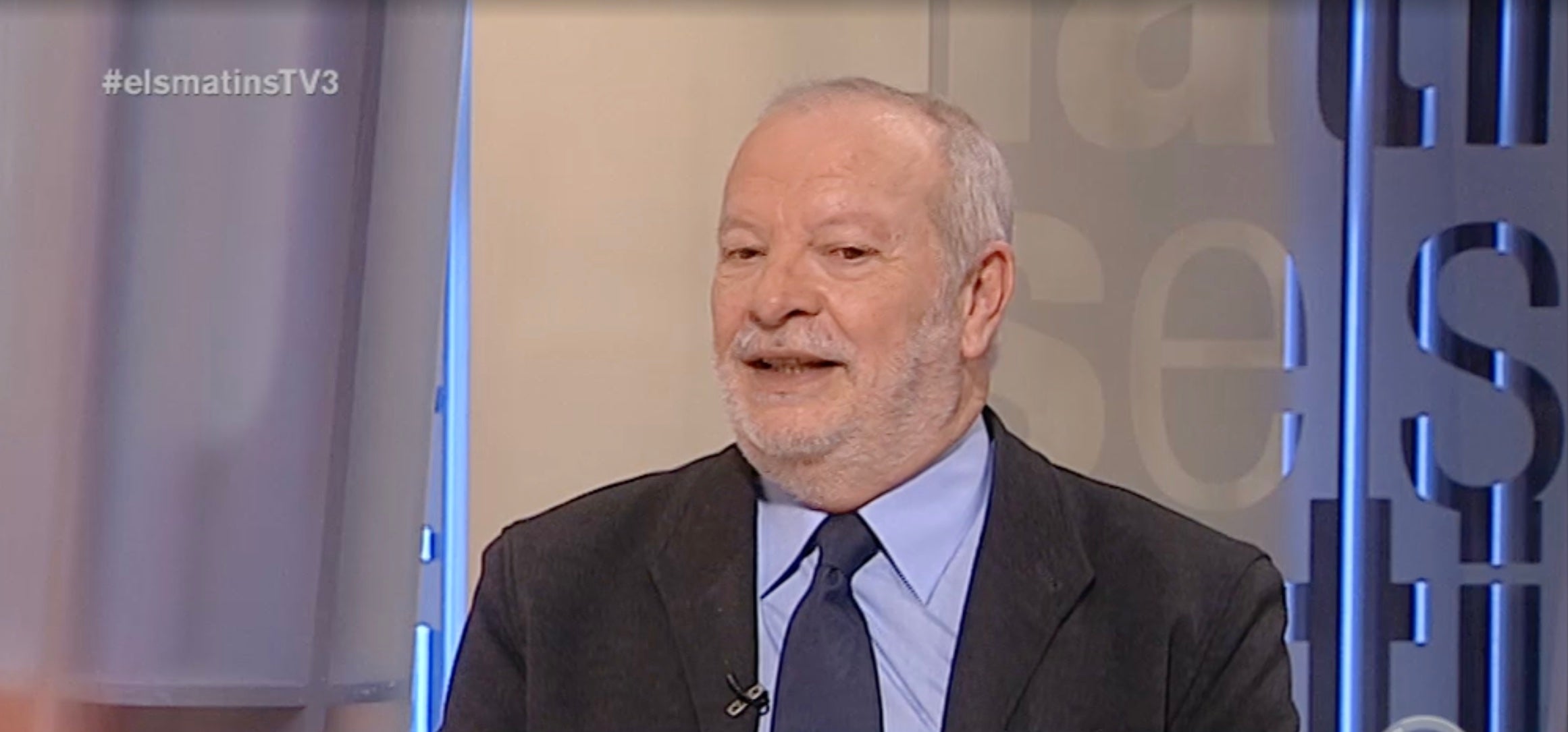 Gerard Thomas, en una intervenció televisiva el 2015/ElsMatinsdeTV3