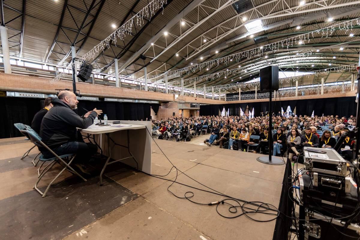 Una imagen en profundidad del plenario de la asamblea de la CUP en el marco del Proceso de Garbí/CUP
