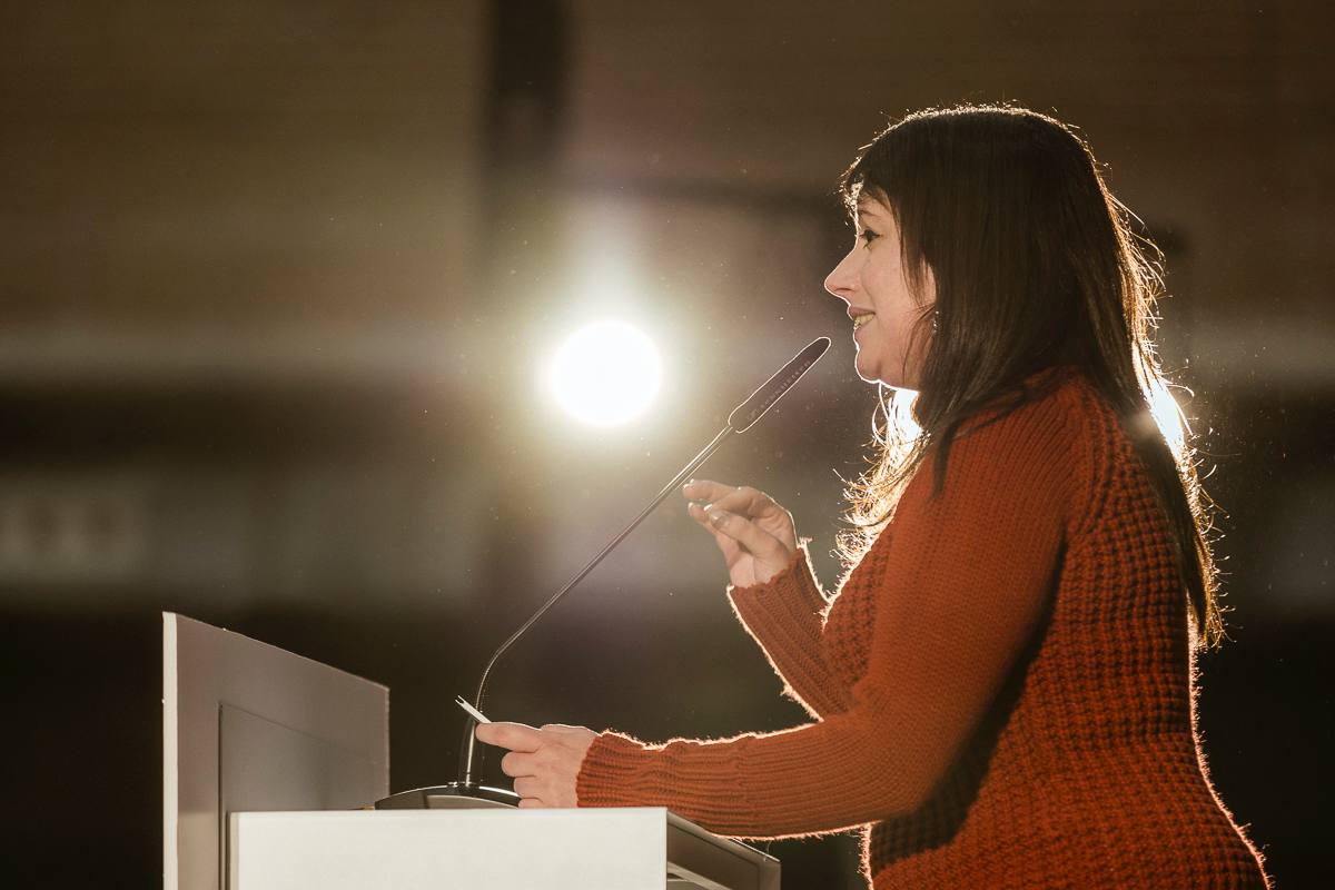 Laure Vega, en el seu discurs a Girona/CUP
