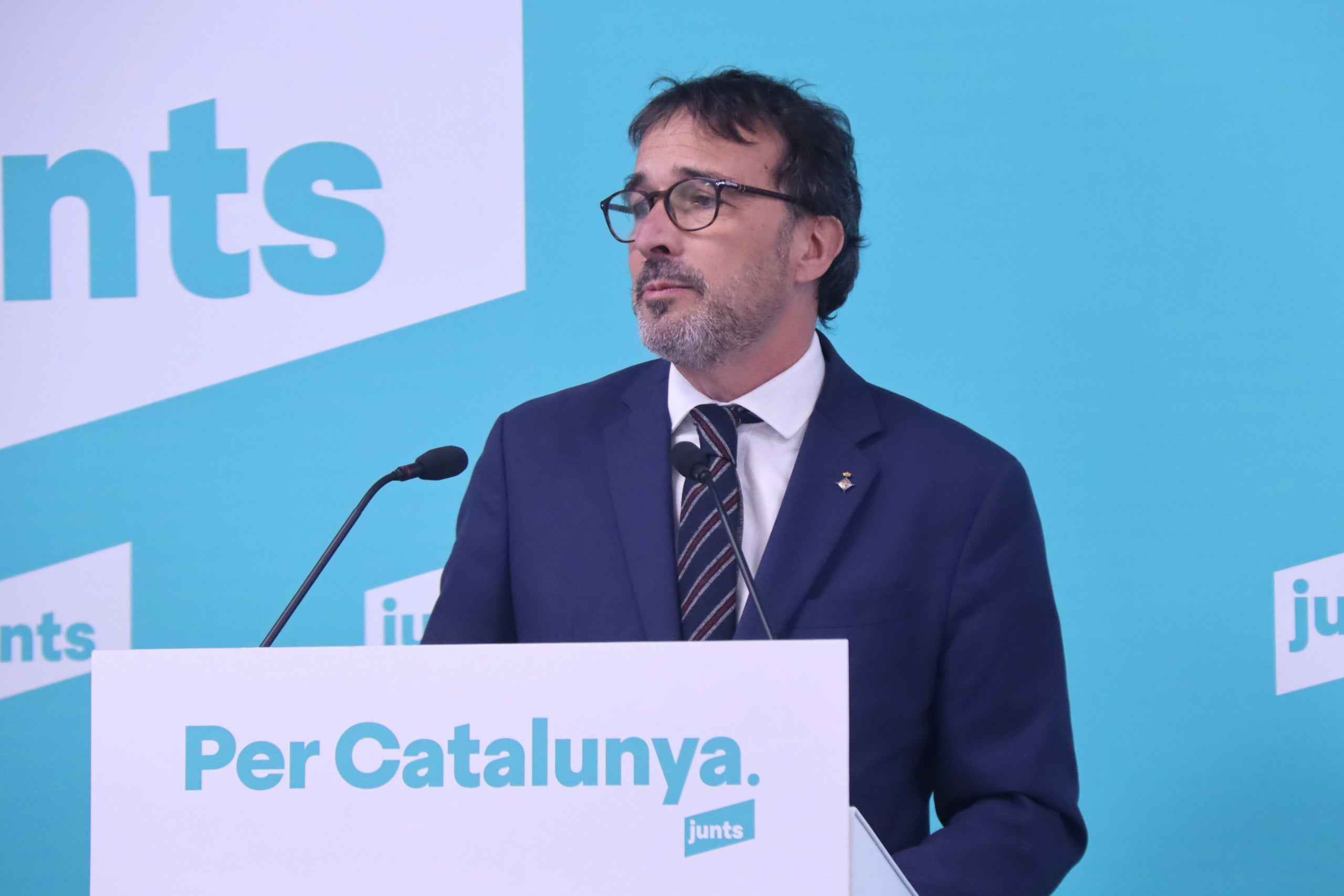 El portaveu de Junts, Josep Rius, en una roda de premsa / ACN 