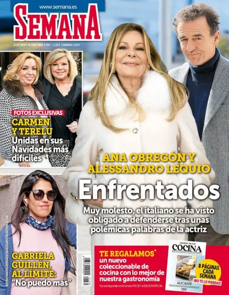 Ana Obregón i Alessandro Lequio estan enfrontats - Semana
