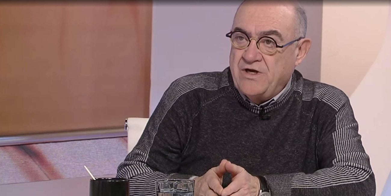 Jordi Barbeta, durant la seva intervenció a Els matins de TV3 / TV3
