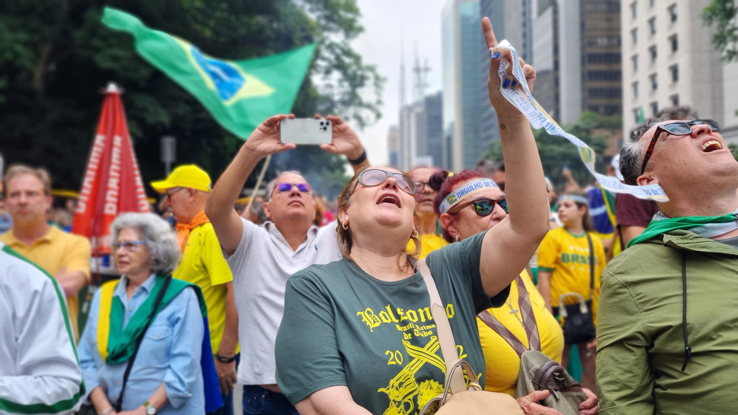 Una imatge d'arxiu de simpatitzants de Jair Bolsonaro en una protesta / Europa Press