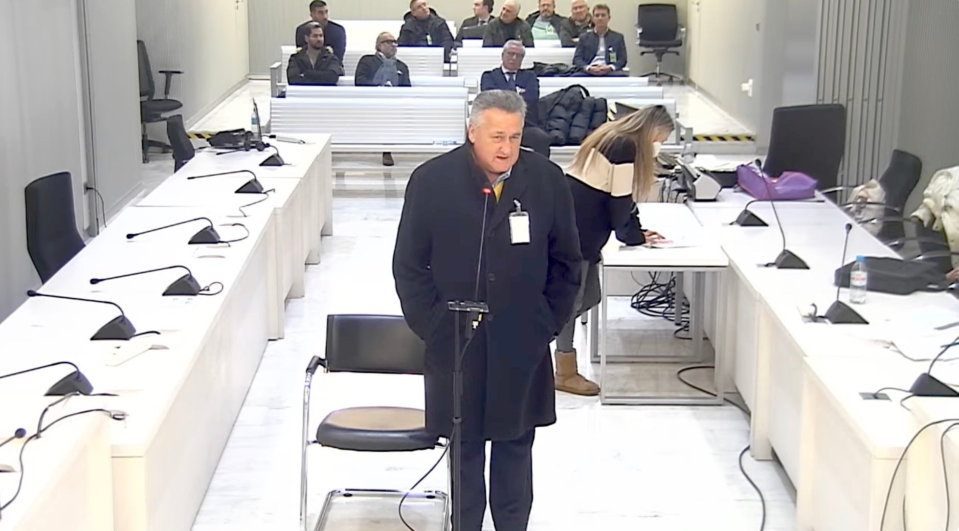 El constructor Pedro Iglesias, en un moment de la seva declaració/QS