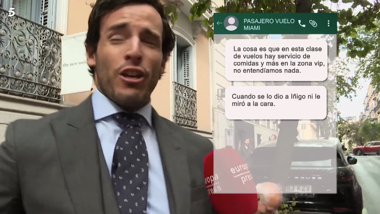 Problemes entre Tamara i Íñigo en un vol - Telecinco
