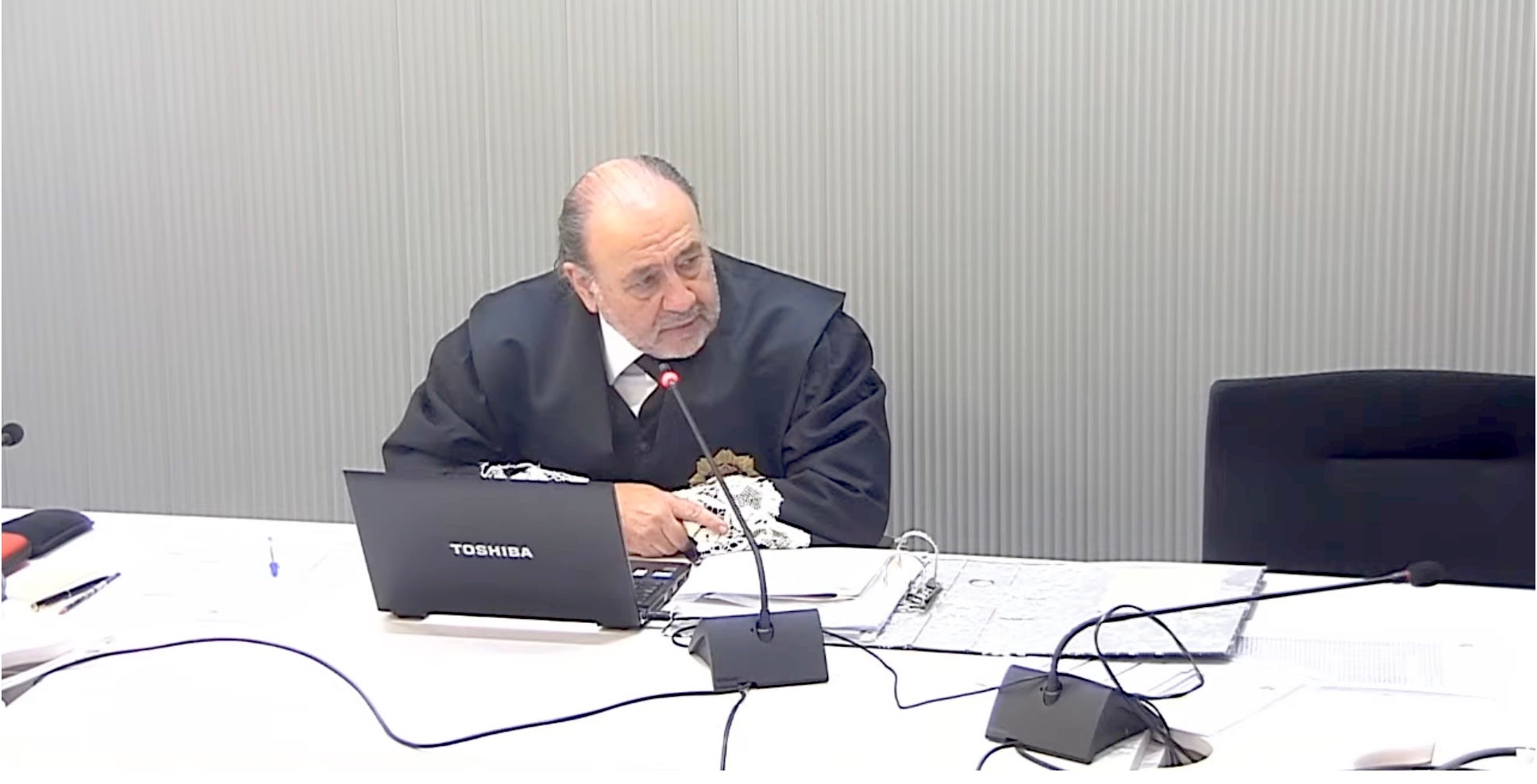 El fiscal del cas Salamanca i la causa Tàndem, Miguel Serrano, durant la sessió d'avui a l'Audiència Nacional/Quico Sallés