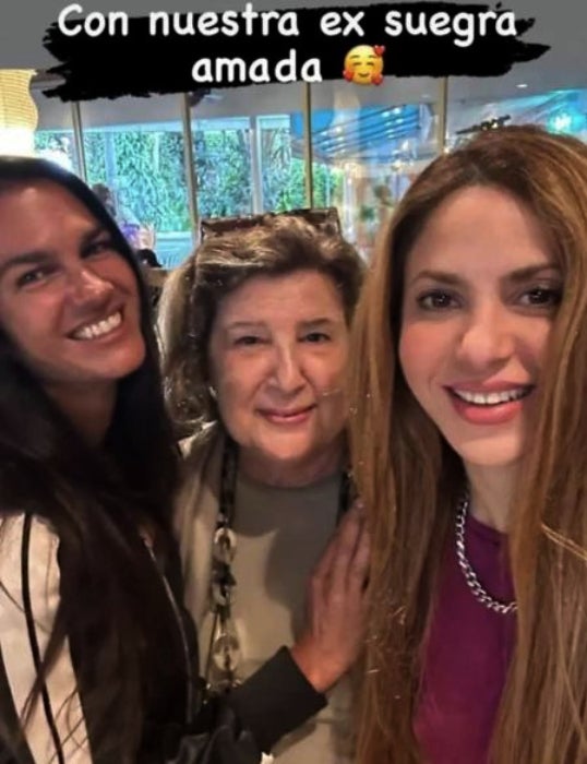 Shakira publica una foto amb l'exsogra - Instagram