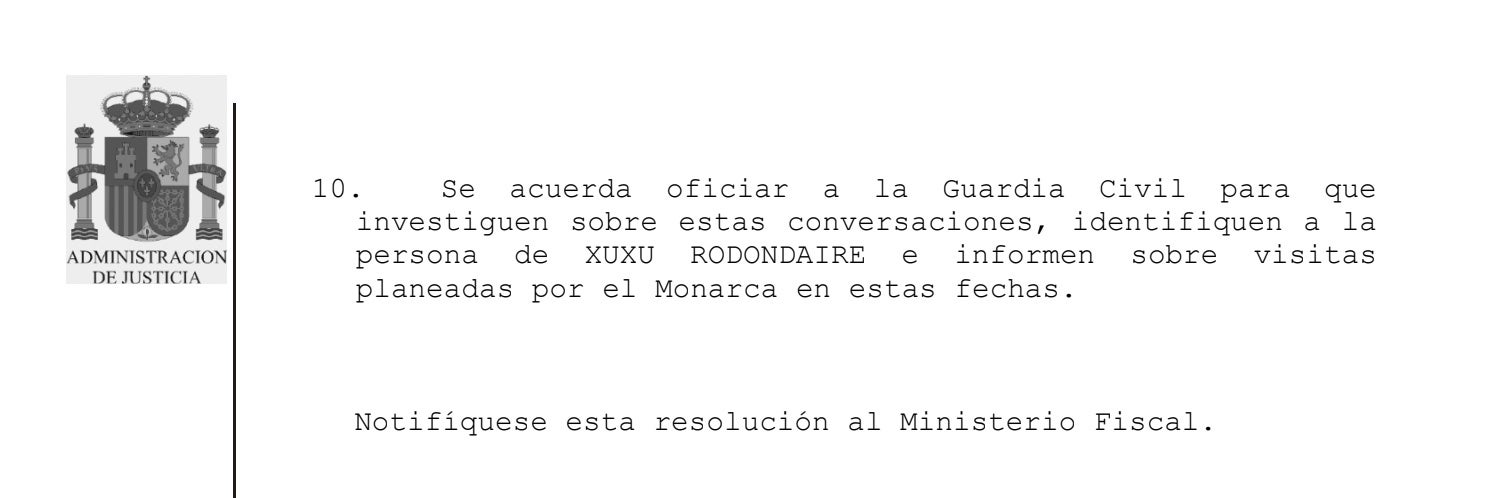 Una part de la nova interlocutòria de Garcia Castellón sobre Tsunami Democràtic/QS