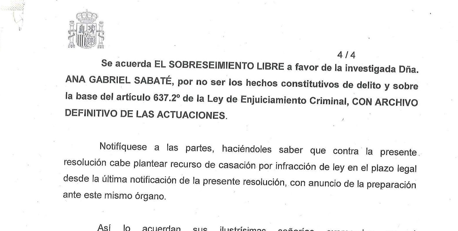 La resolución de la Audiencia de Barcelona/QS