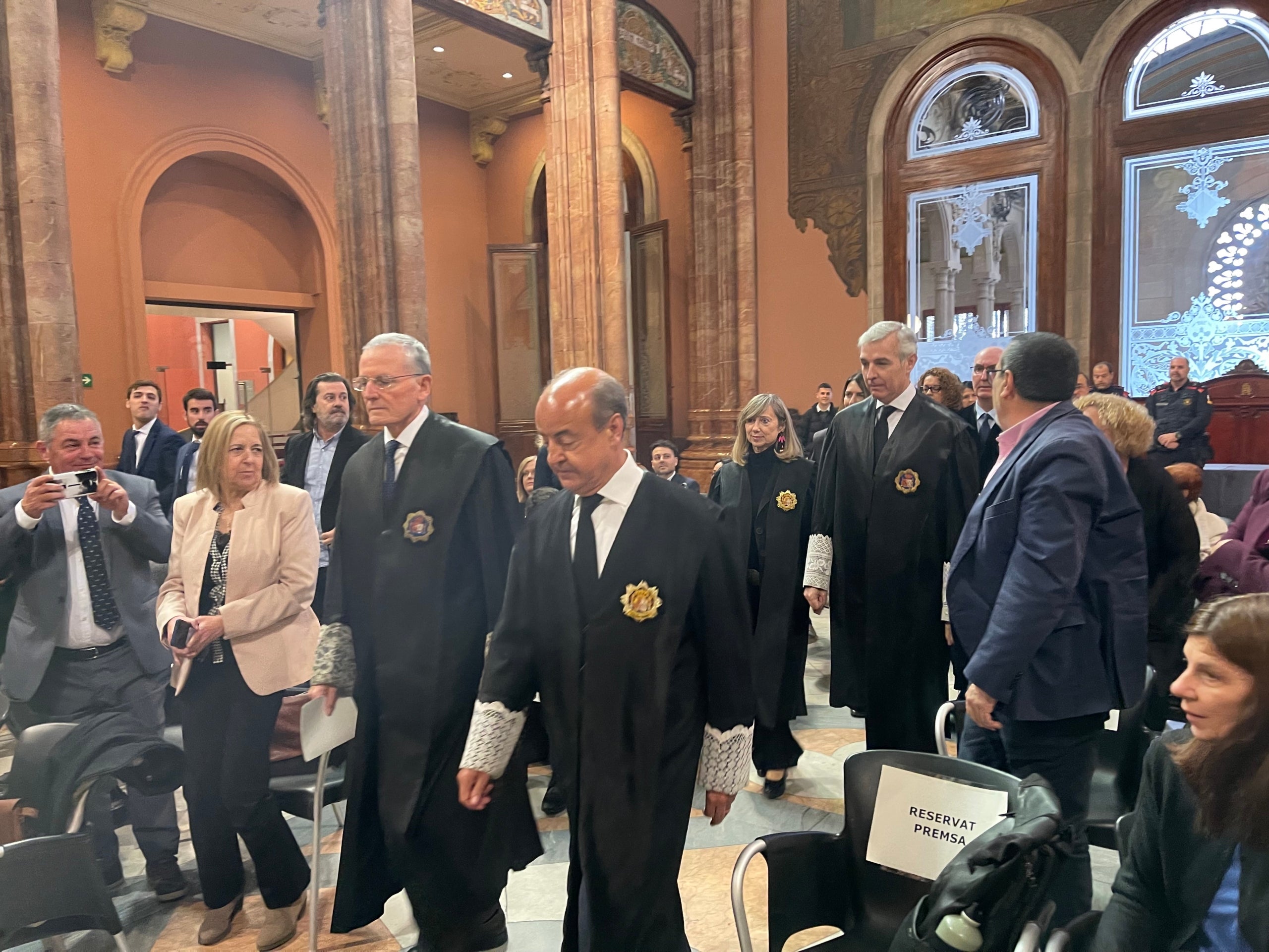 Jesús Maria Barrientos entra al Palau de Justícia  en l'acte de promesa dels nous jutges a Catalunya/Quico Sallés