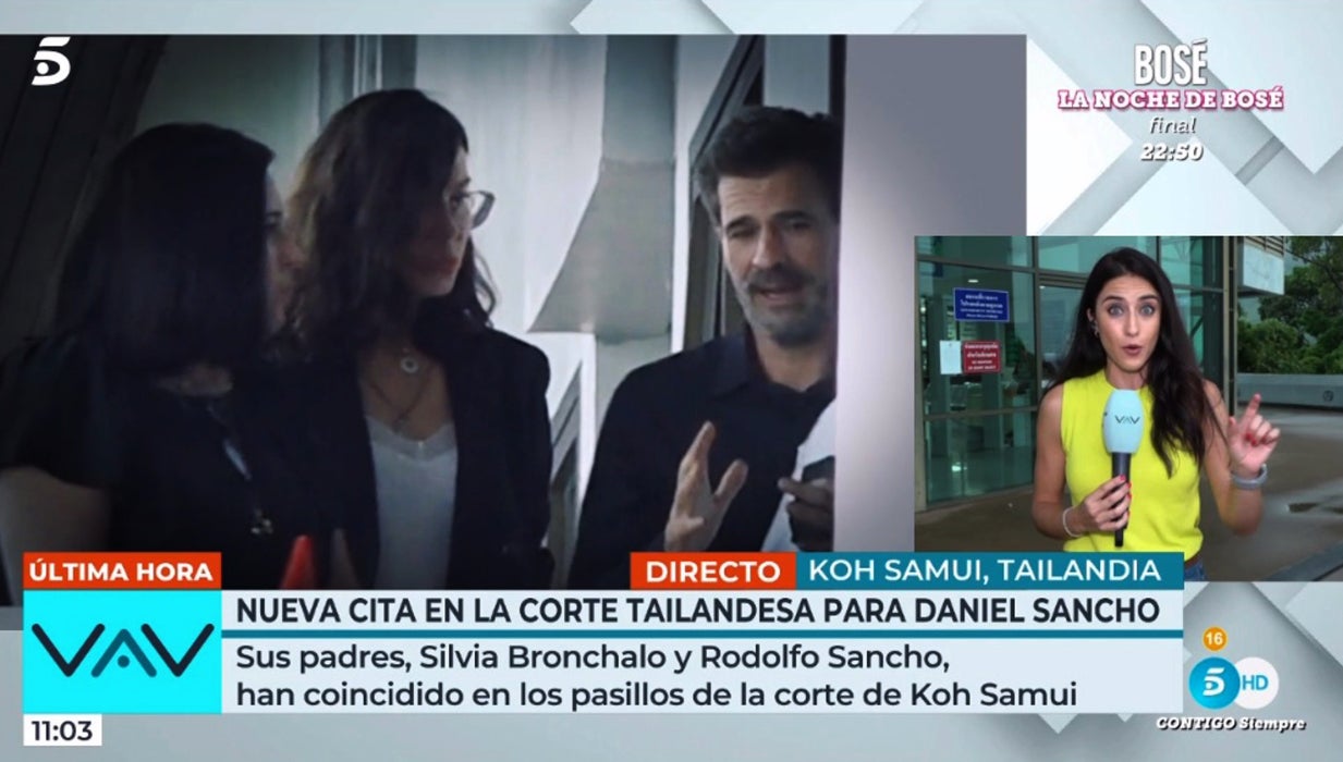 Els pares de Rodolfo Sancho van coincidir al tribunal de Tailàndia - Telecinco