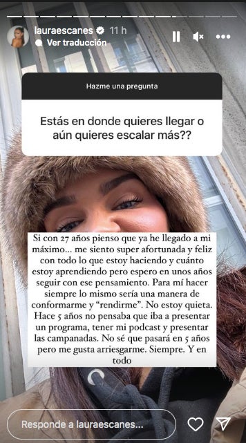 Laura Escanes habla de su situació actual - Instagram