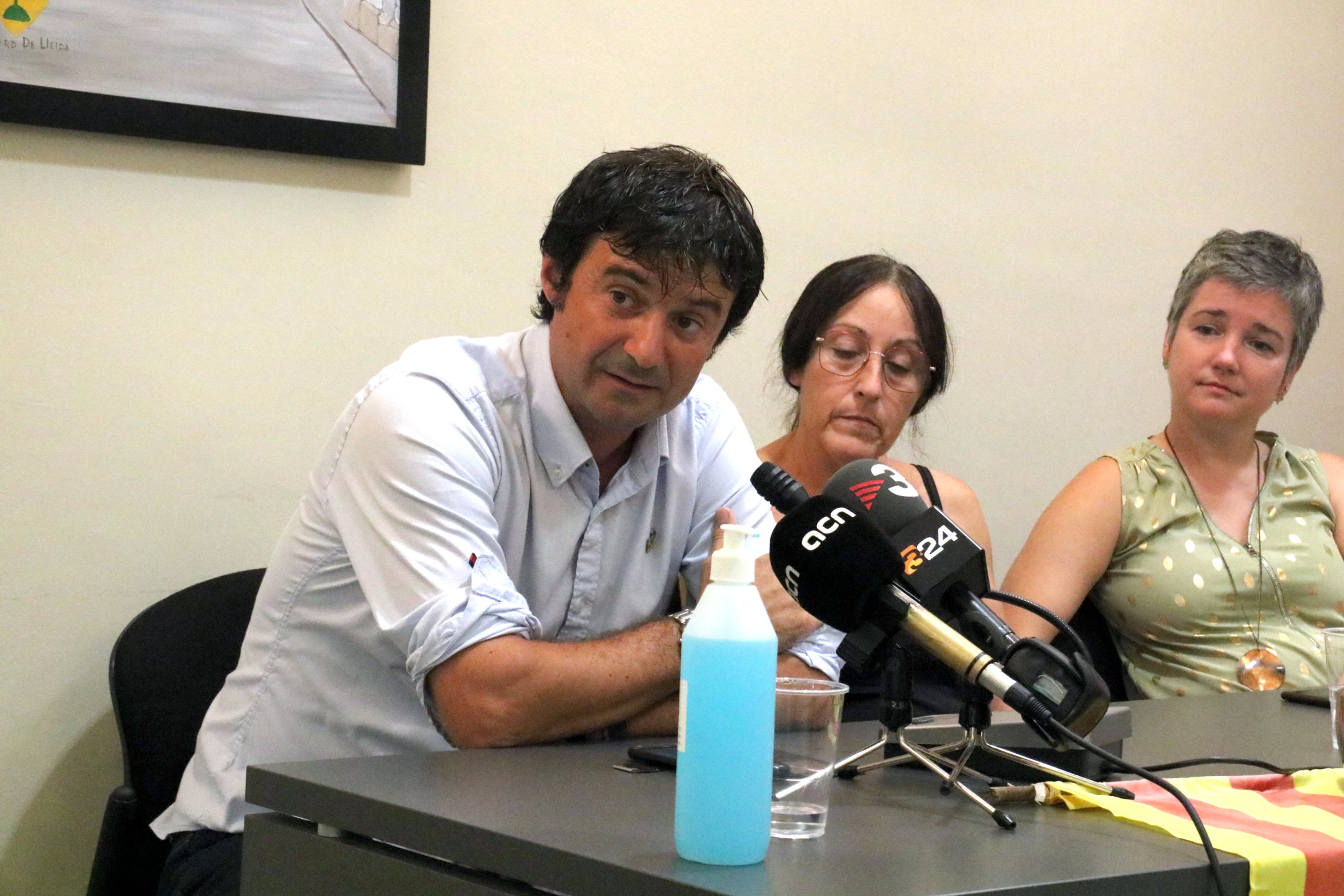Josep Solsona, durant el debat de la moció de censura en què va ser escollit nou alcalde de Puigverd de Lleida | Salvador Miret (ACN)